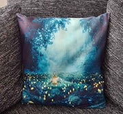 Kissenbezug Waldlichtung bei Nacht - 45cm x 45cm