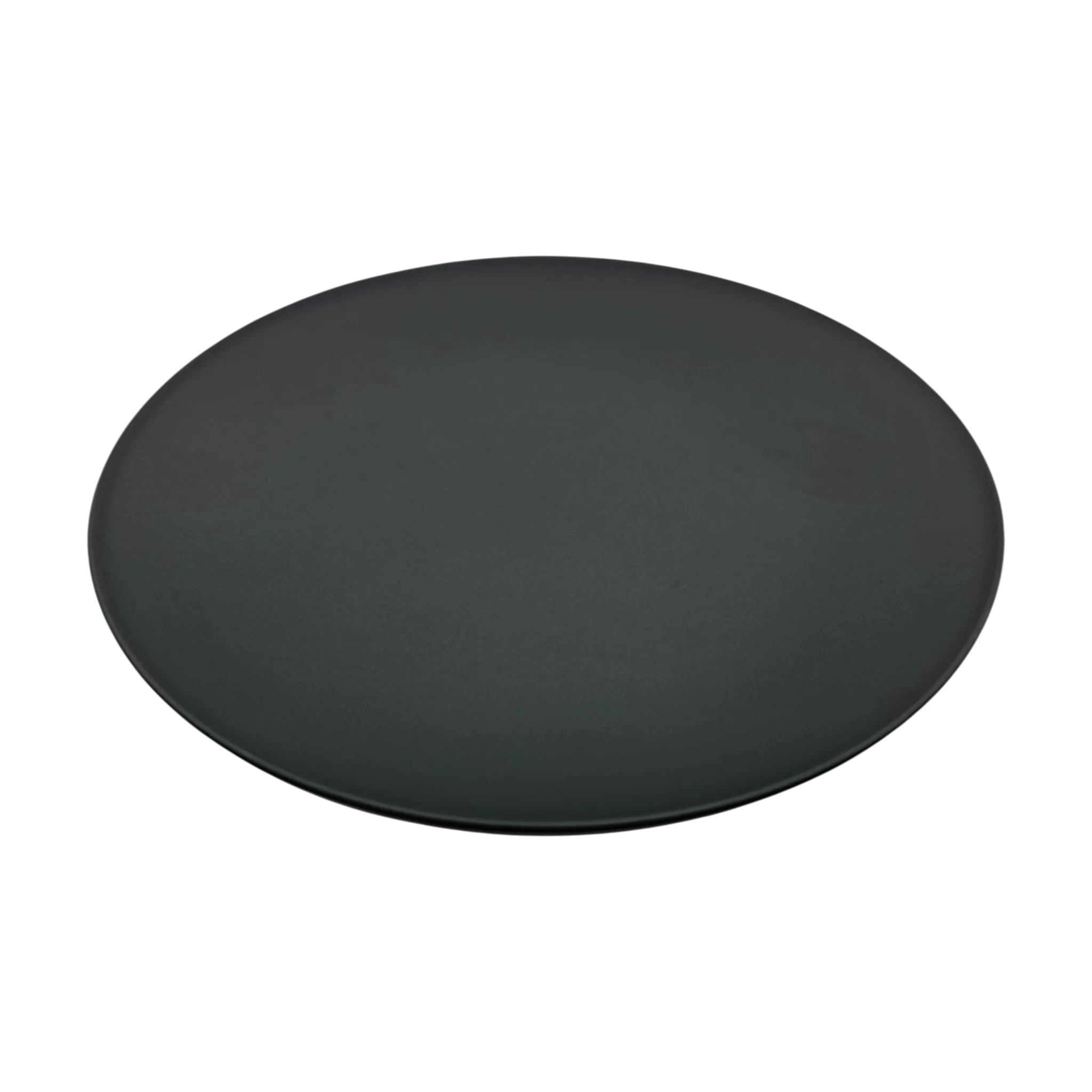 Kerzenteller schwarz matt 8,5 cm 4er Set Metall Standfüße | Miamonda