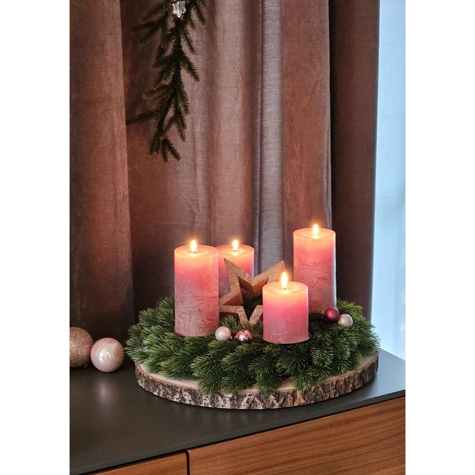 Adventskranz Tannenkranz Weihnachtskranz künstlicher Deko-Kranz grün Kranz Ø40cm