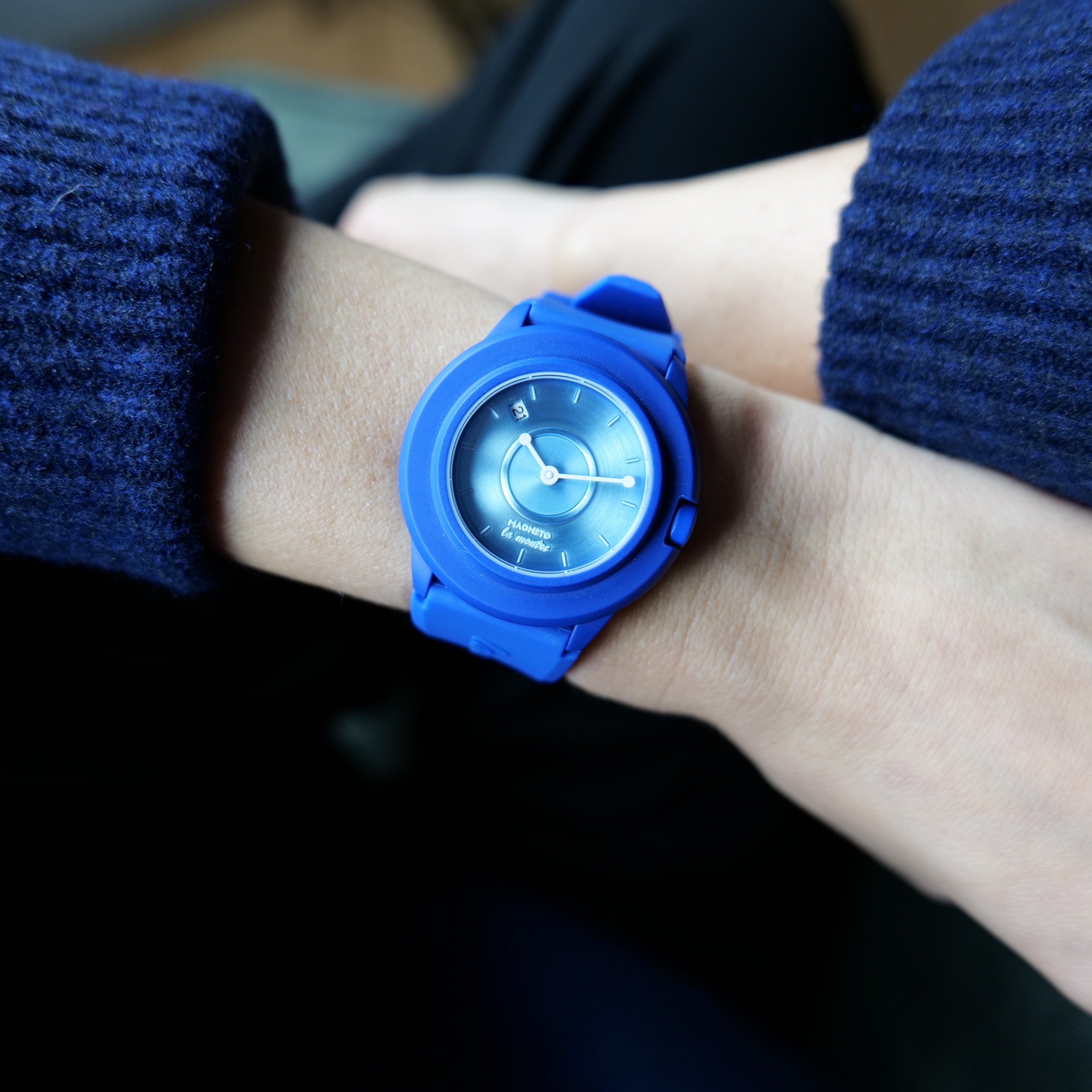 Zeus La Montre Blue Armbanduhr in Blau mit minimalistischer Design