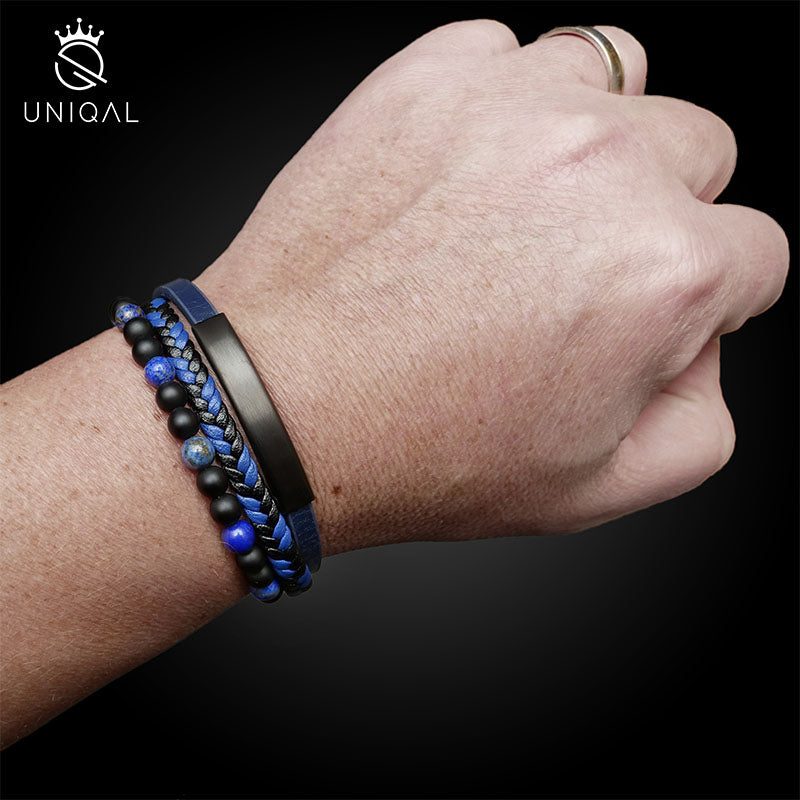 J'ADORE Armband aus blauem Leder - Bild 3