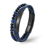 J'ADORE Armband aus blauem Leder