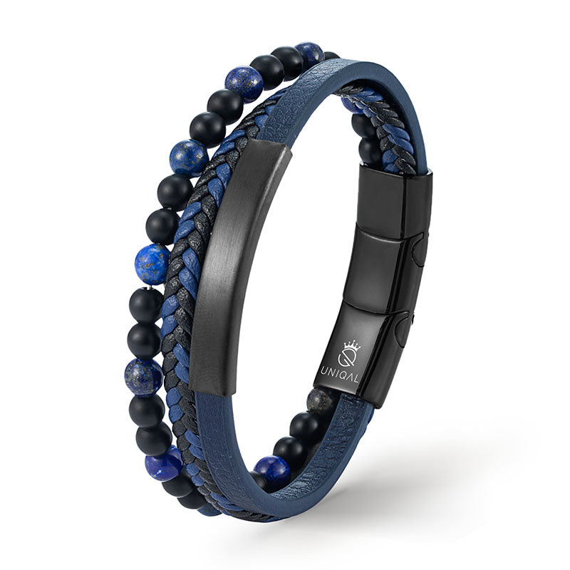 J'ADORE Armband aus blauem Leder - Bild 1