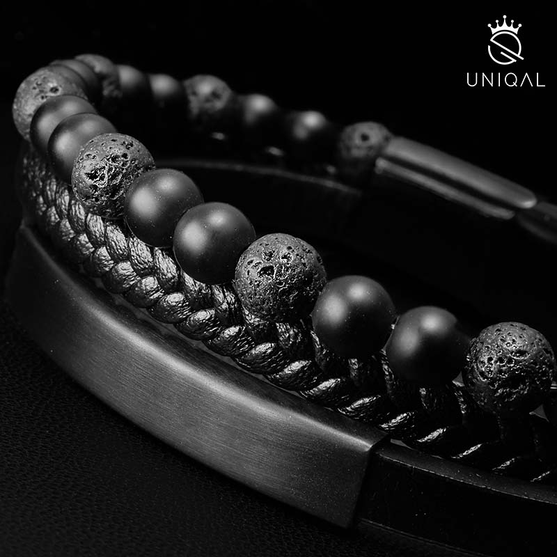 J'ADORE LAVA Armband aus schwarzem Leder - Bild 5