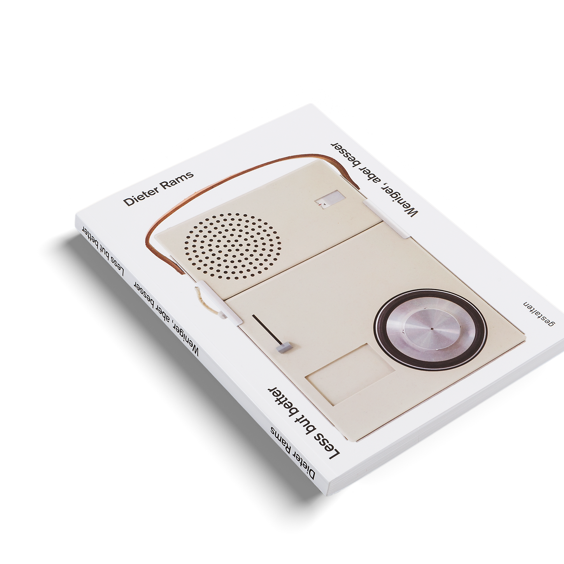 Innenseite des Less but Better Buchs, klare Layoutstruktur