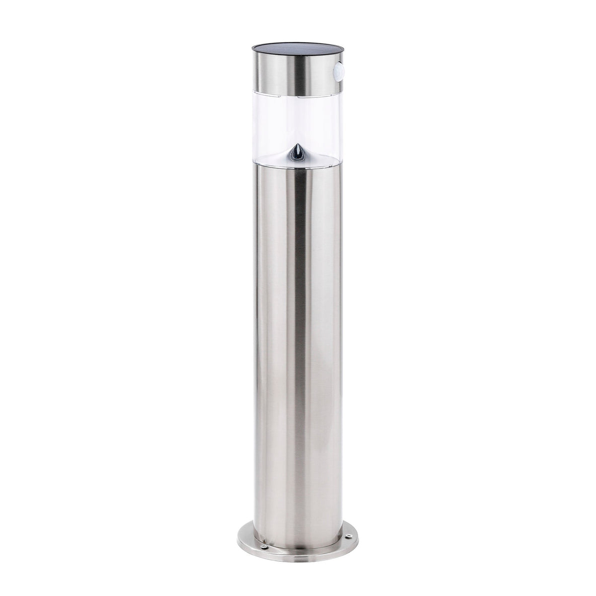 Solarleuchte Außen Edelstahl silber 50 cm LED Bewegungsmelder | Miamonda