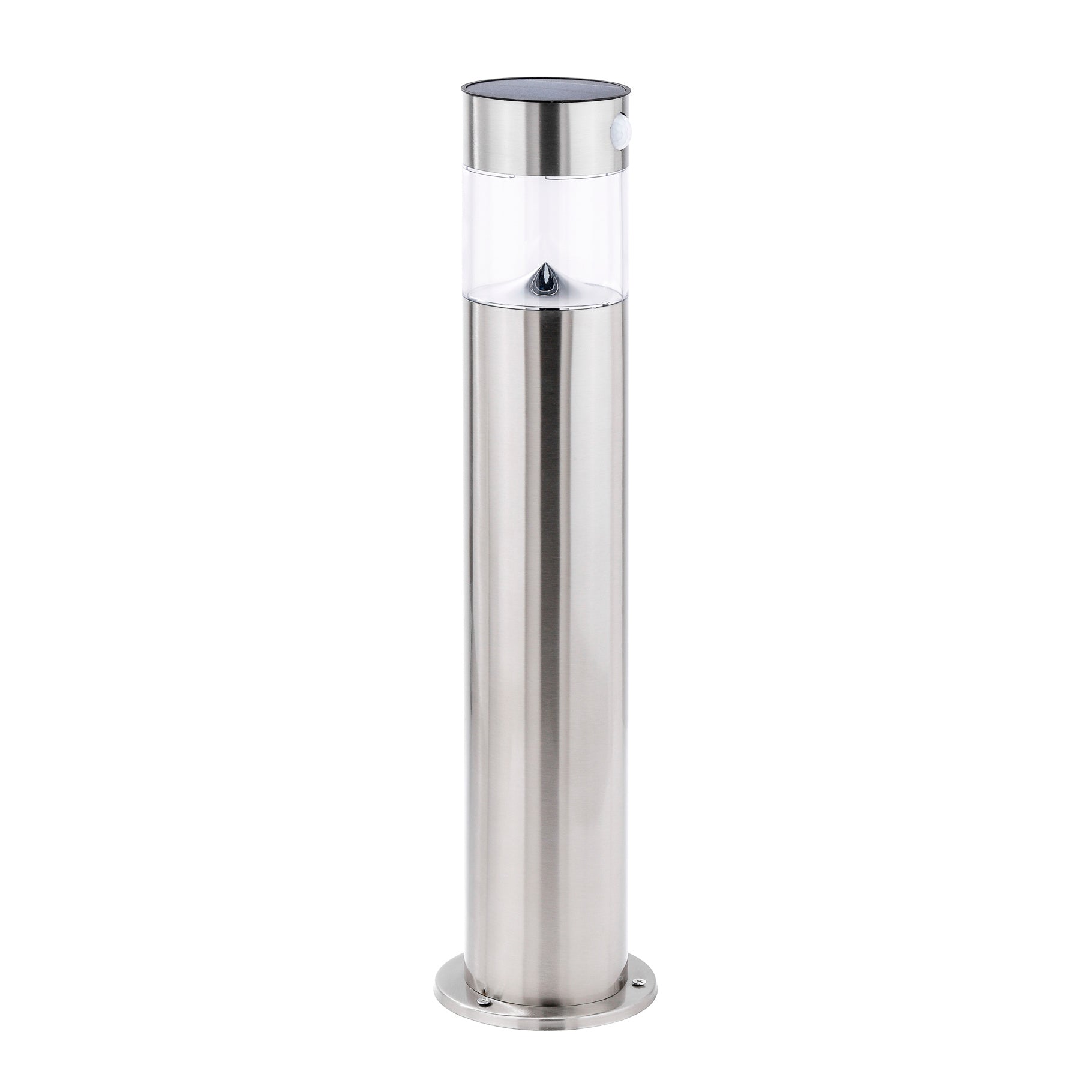 Solarleuchte Außen Edelstahl silber 50 cm LED Bewegungsmelder | Miamonda