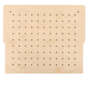 Lochplatte in Grau mit gleichmäßigen Löchern für vielseitige Anwendungen