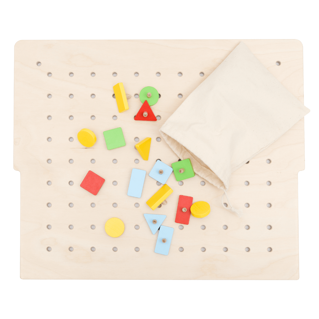 Lochplatte in Grau, ideal für Regalsysteme und Werkstätten