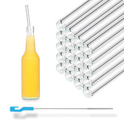 50x 30cm Glasstrohhalme für Flaschen von 0,33 bis 1 Liter für jeden Anlass