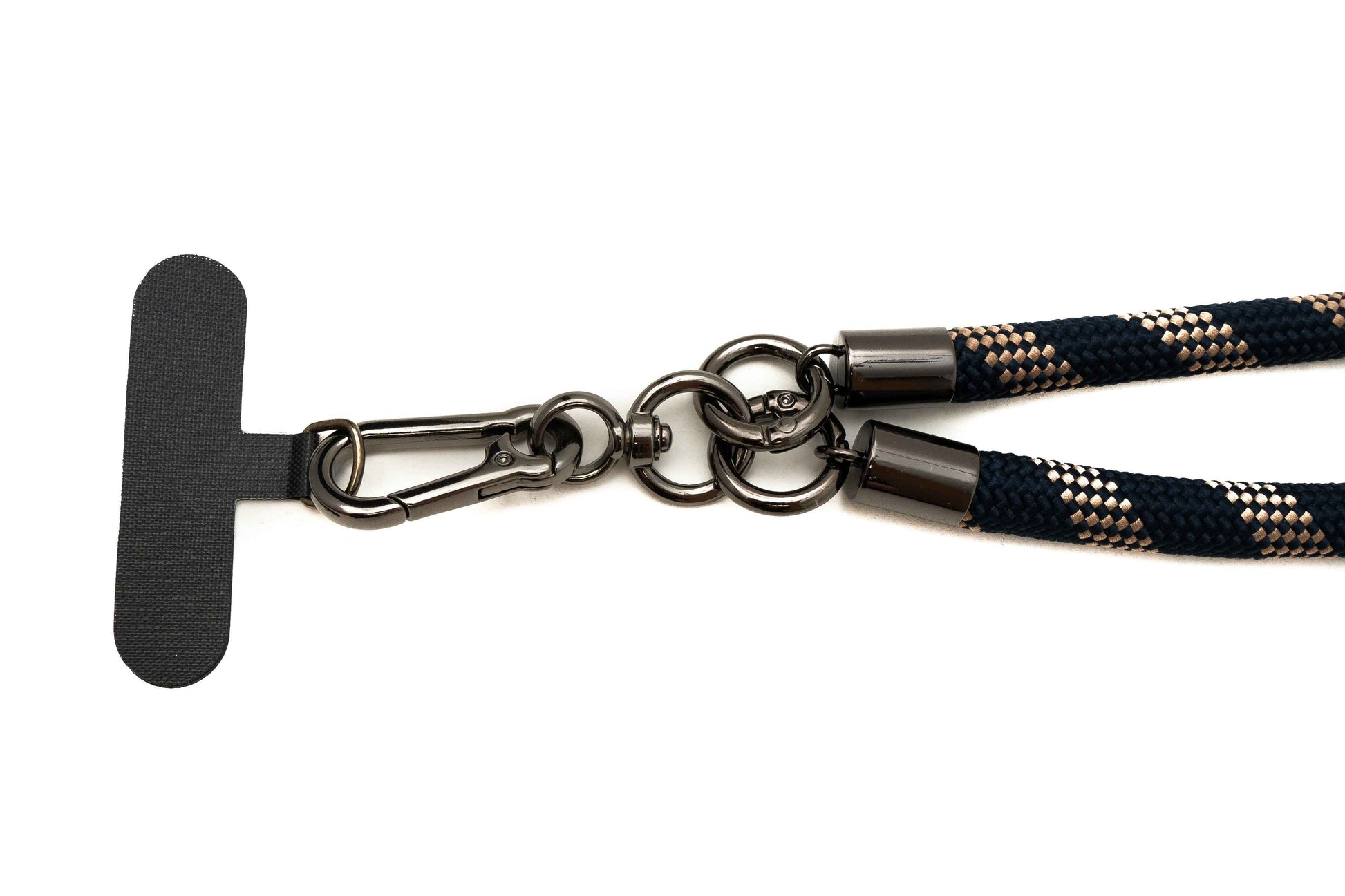 SYSTEM-S Umhänge Band Schulter Hals extra dick für Smartphone Hülle Nylon Schwarz Braun