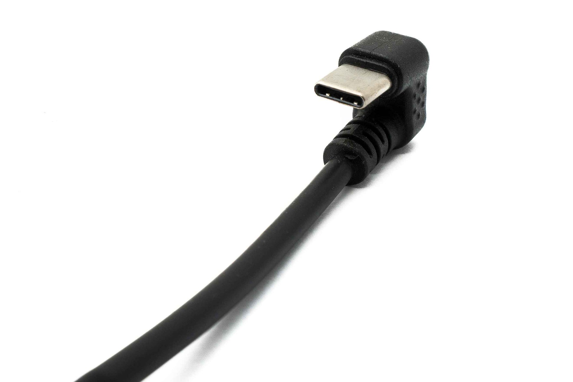 SYSTEM-S USB 3.1 Kabel 30 cm Typ C Stecker zu 2.0 Micro B Buchse 180° U Turn Winkel Adapter