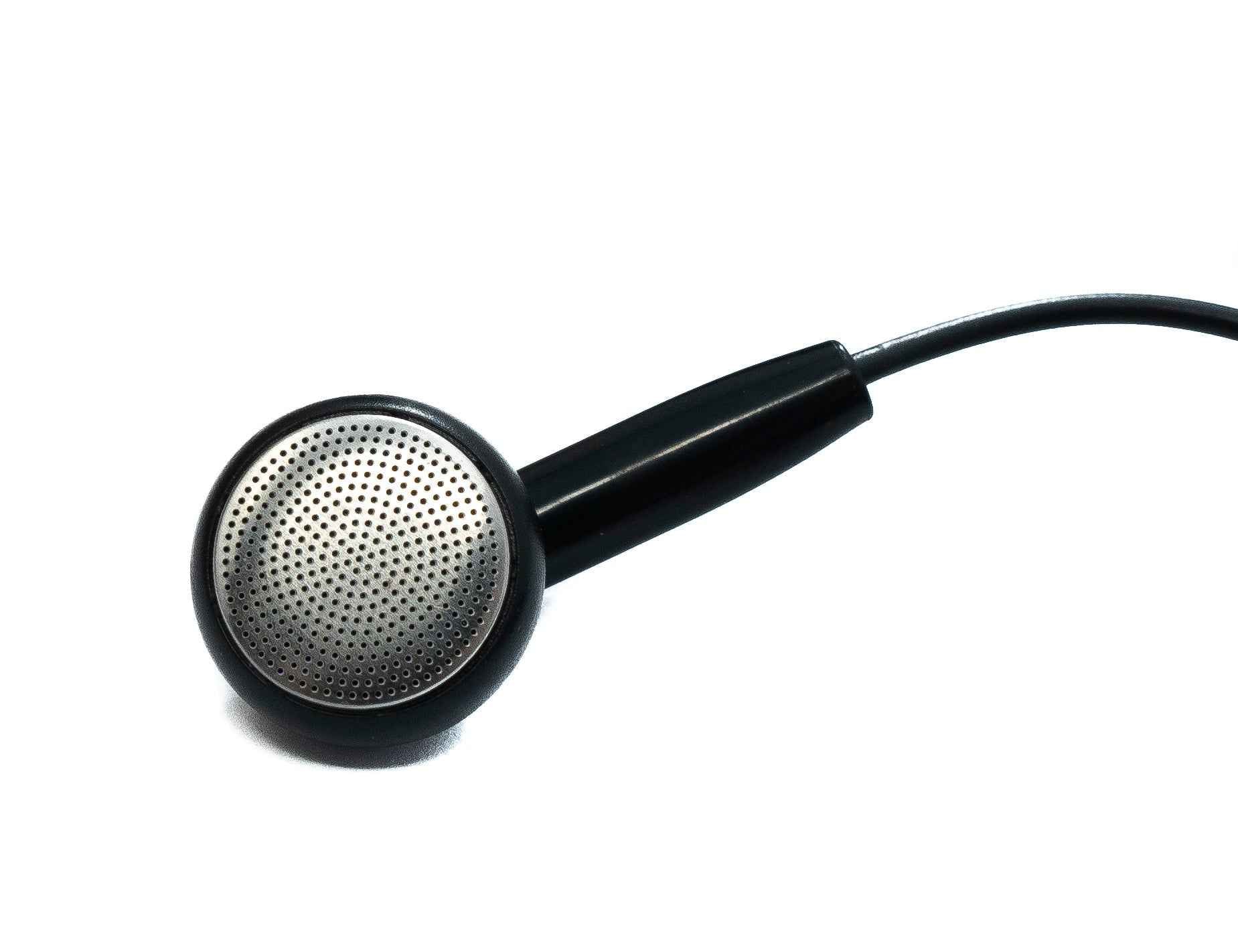SYSTEM-S Mono In Ear Kopfhörer 120 cm AUX Klinke TRRS 3,5 mm Stecker Mikrofon