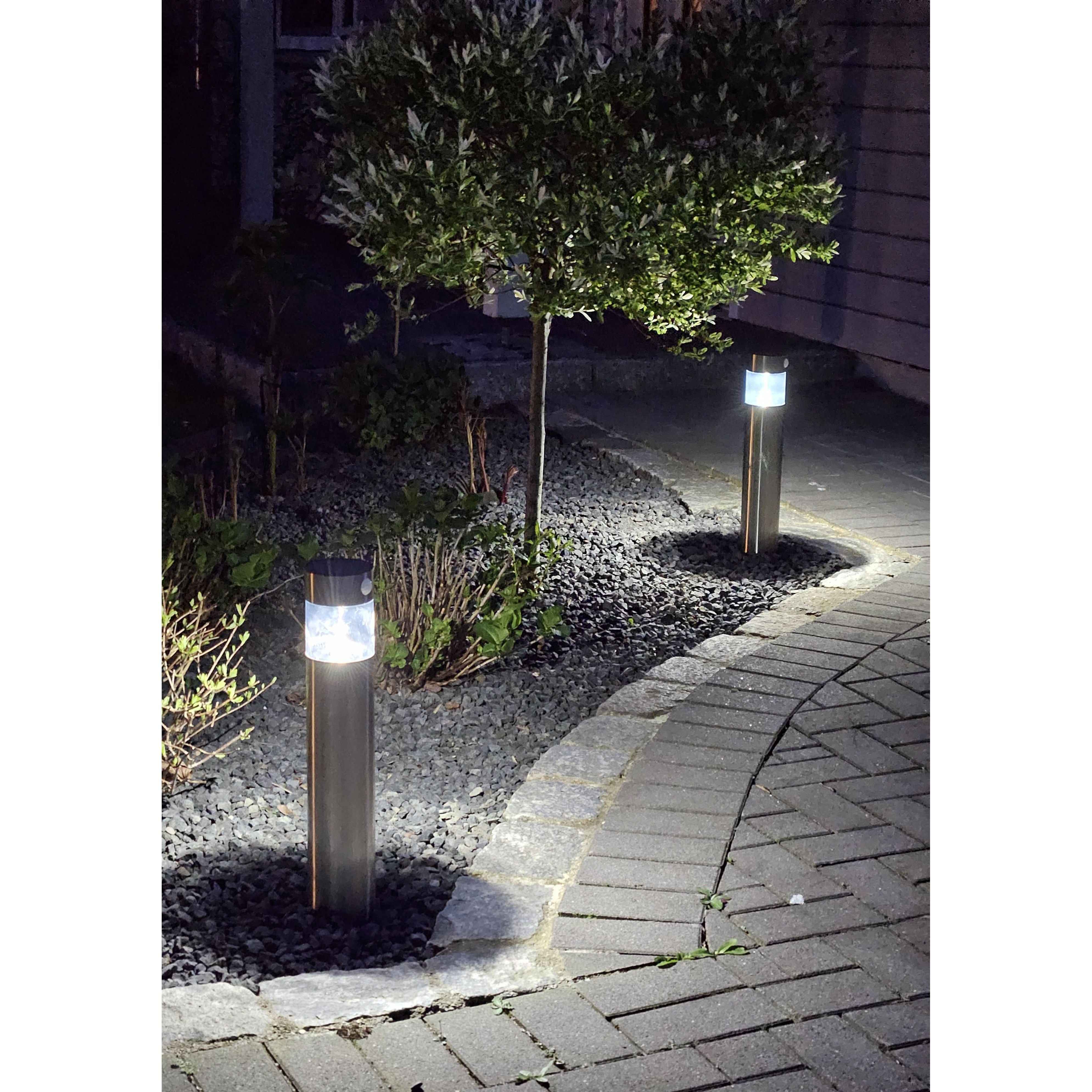 Außenleuchte LED Solar Bewegungsmelder Wegeleuchte Gartenleuchte Solarleuchte