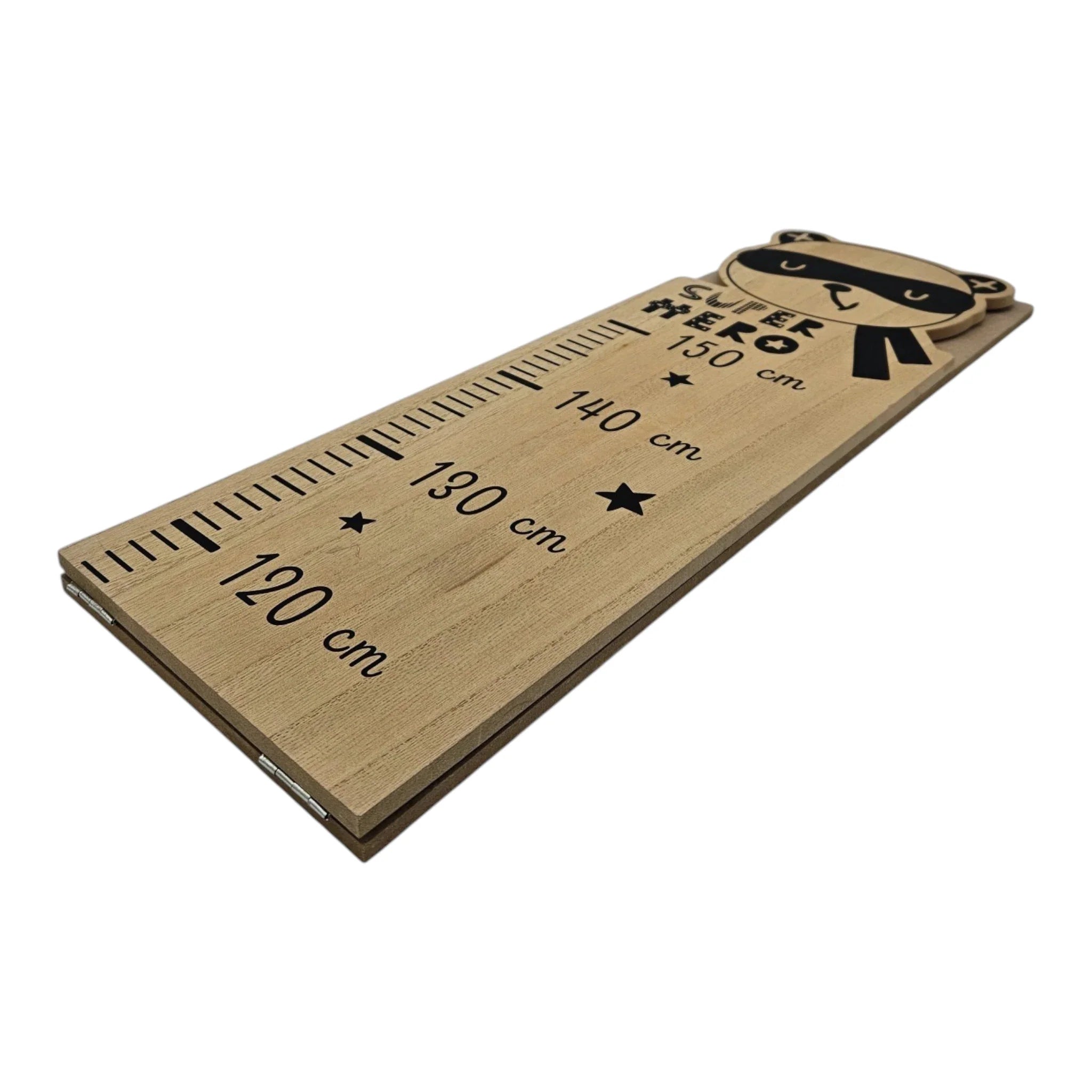 PandaBär Messlatte, fröhliches Kinderzimmer Accessoire aus Holz