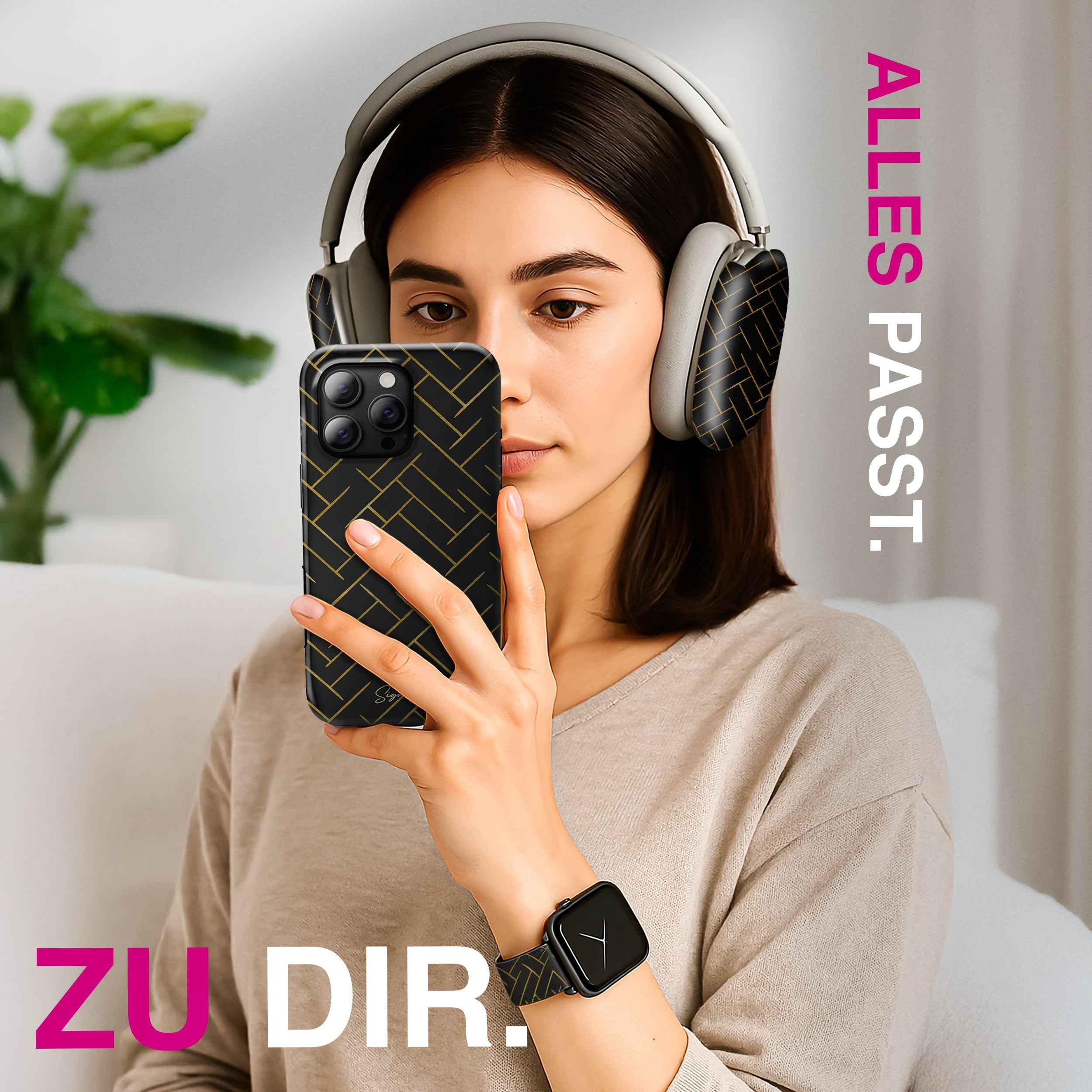 Noir - AirPods 4 Hülle