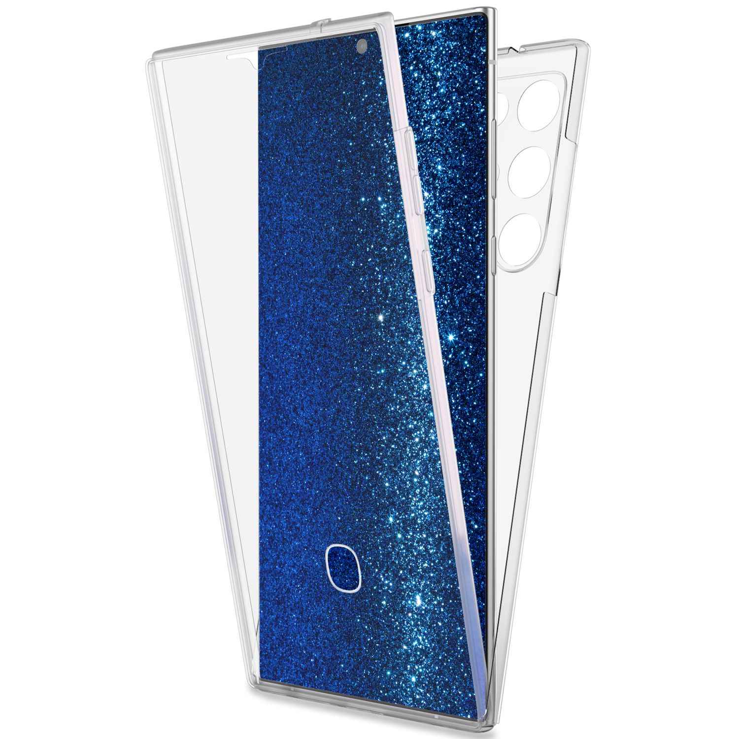 Klar Hülle Für Samsung Galaxy S22 Ultra - 360° Handy Schutz Hard Case Smartphone