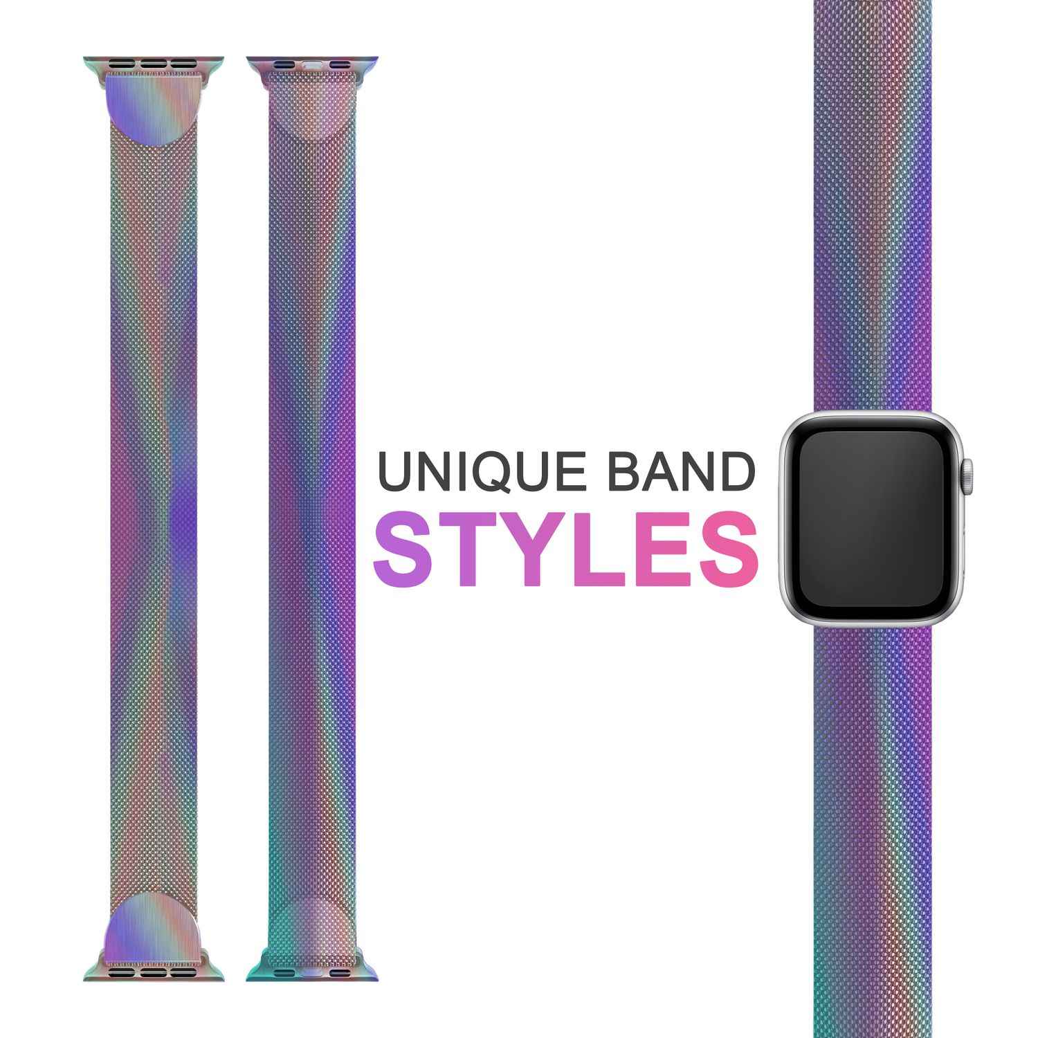 Milanaise Metall Armband für Apple Watch SE/8/7/6/5/4/3/2/1, 38/40/41mm