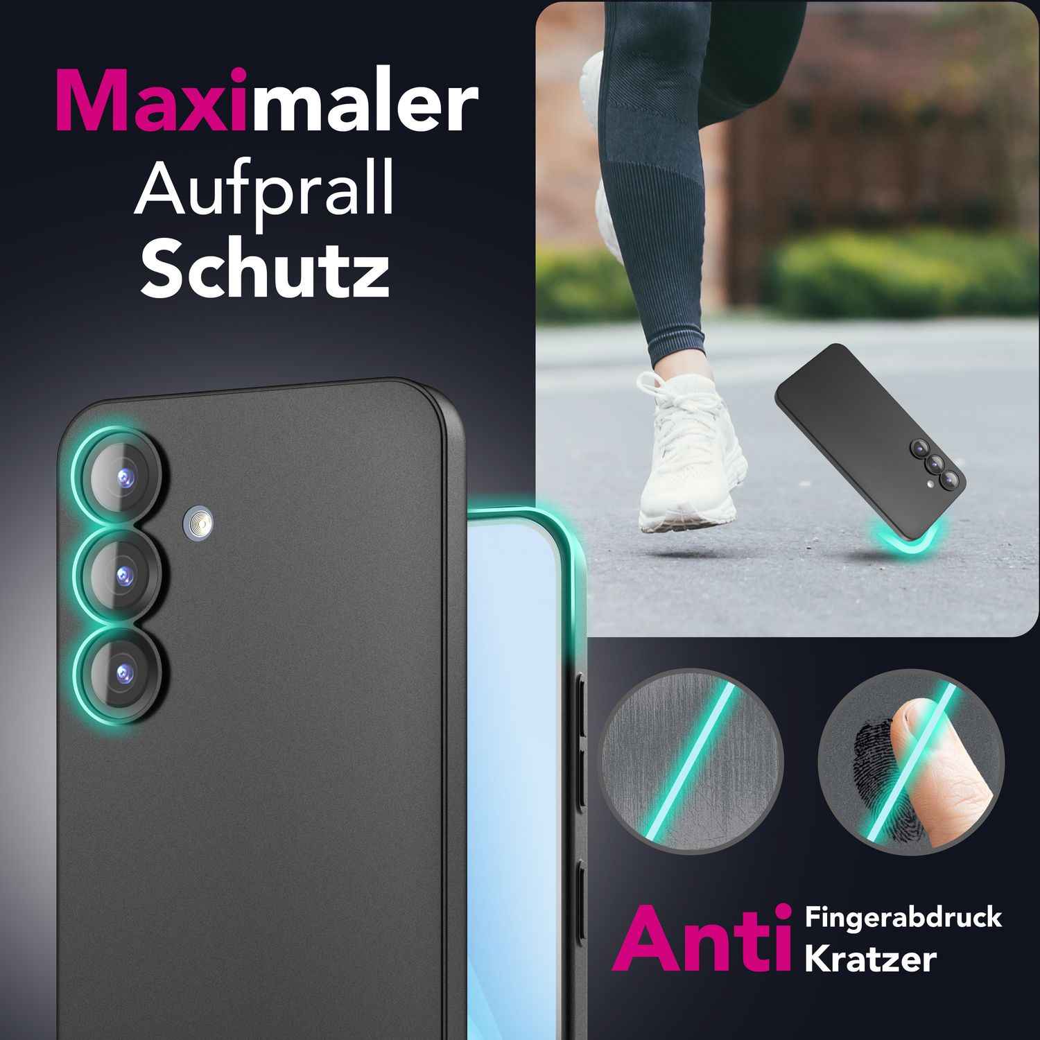 NALIA Phantom für Samsung Galaxy S25 Hülle, Extrem Dünnes 0,3mm Hardcase, Mattierte Schutzhülle, Fingerabdruck-Resistent, Minimalistisch, Federleichte Handyhülle