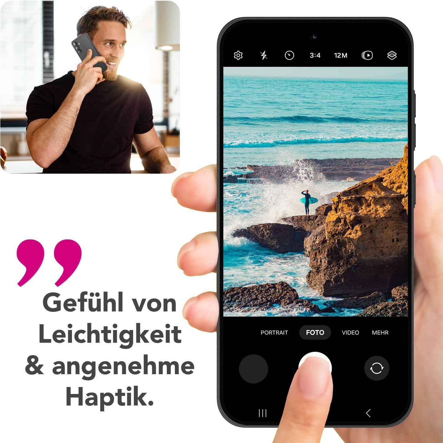 NALIA Phantom für Samsung Galaxy S25 Hülle, Extrem Dünnes 0,3mm Hardcase, Mattierte Schutzhülle, Fingerabdruck-Resistent, Minimalistisch, Federleichte Handyhülle