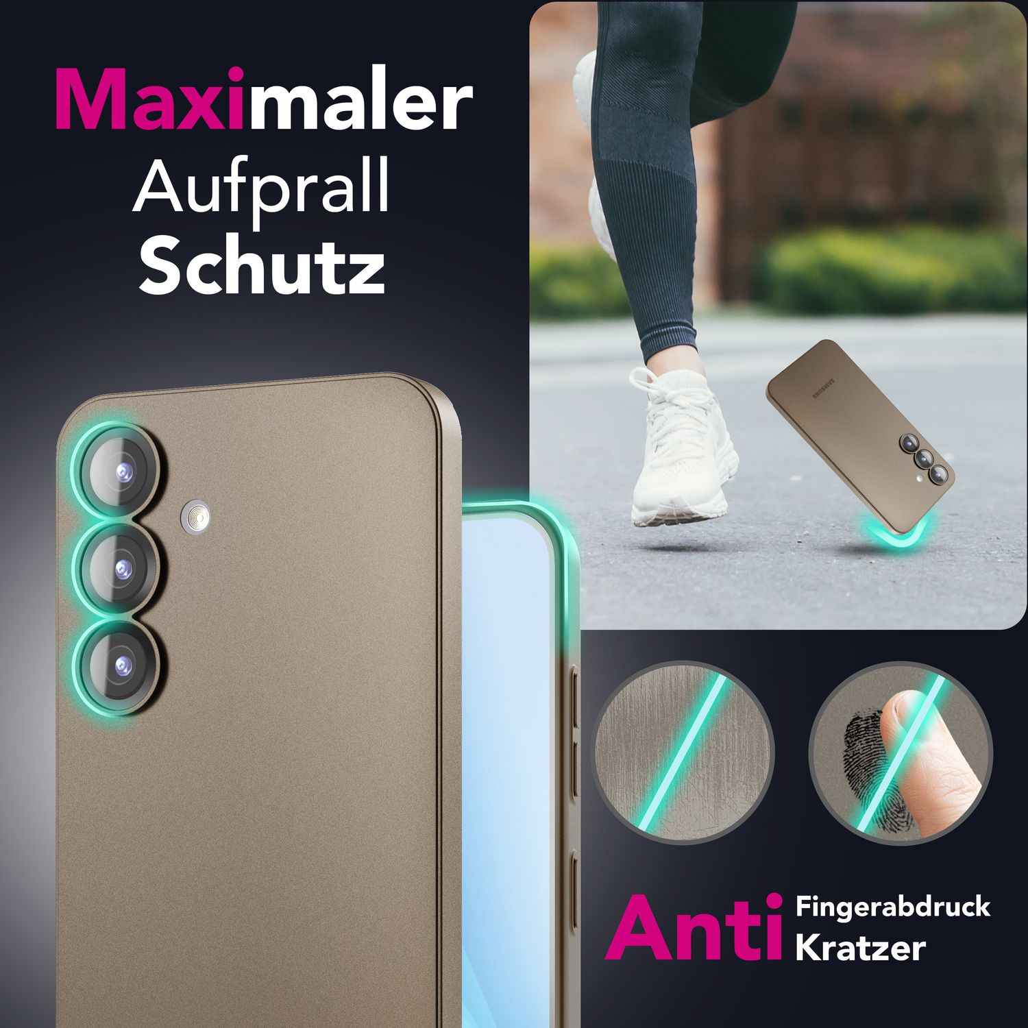 NALIA Phantom für Samsung Galaxy S25 Hülle, Extrem Dünnes 0,3mm Hardcase, Mattierte Schutzhülle, Fingerabdruck-Resistent, Minimalistisch, Federleichte Handyhülle