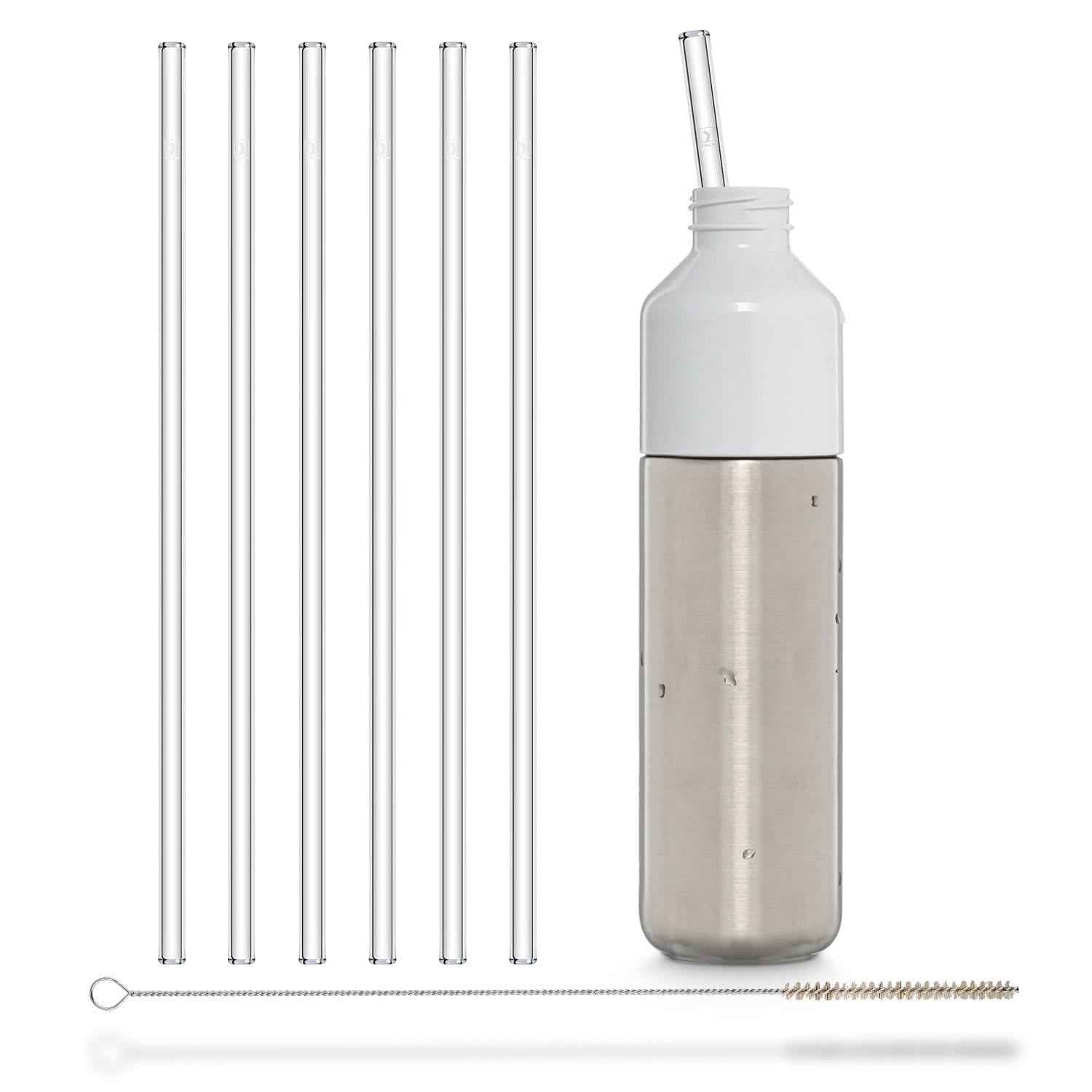 6x Stanley Cup Glasstrohhalme für 40oz Cups & Quencher & Flaschen bis 1,2 Liter