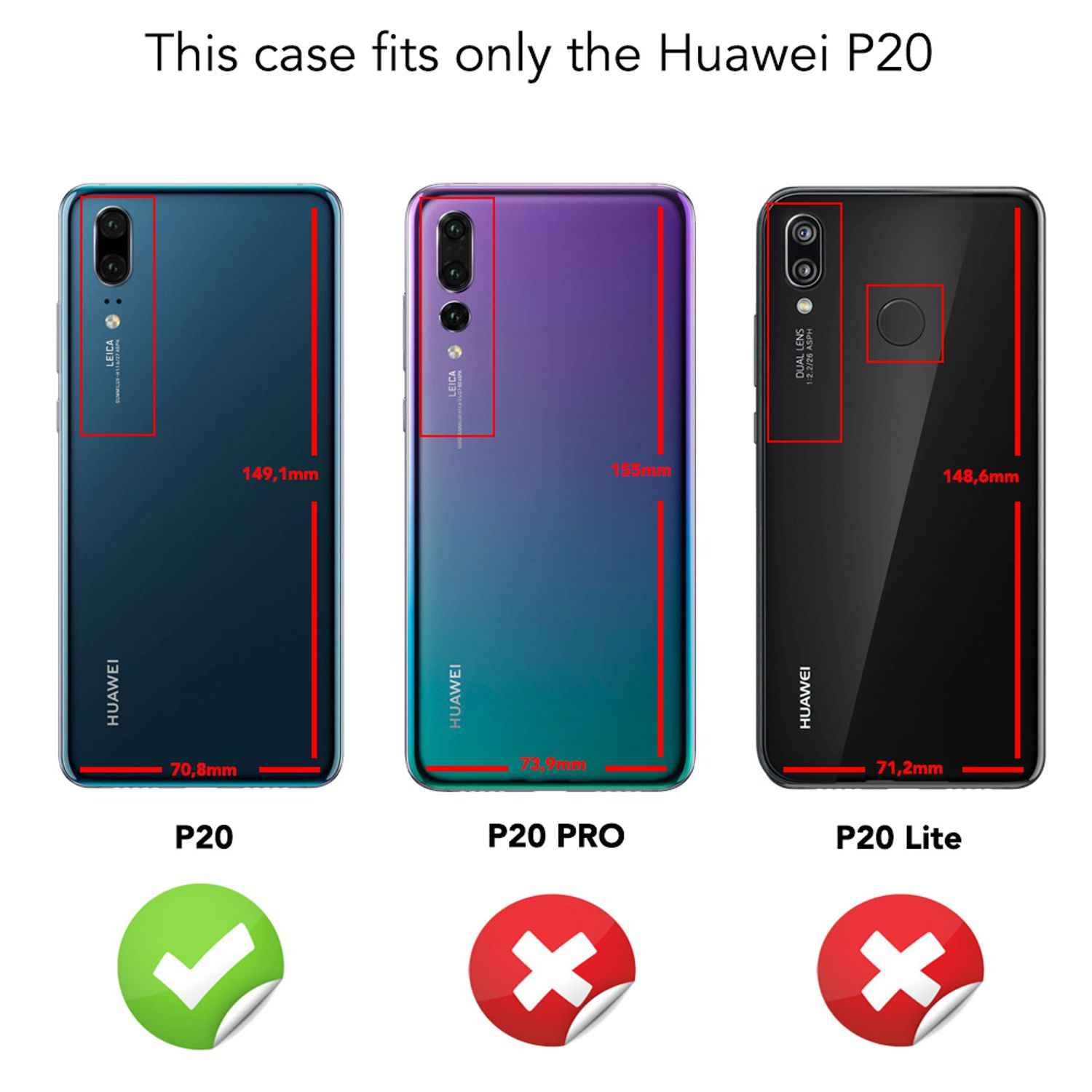 Huawei P20 Handy Hülle von NALIA Dünnes Hard Case Schutz Etui Slim Matt Cover