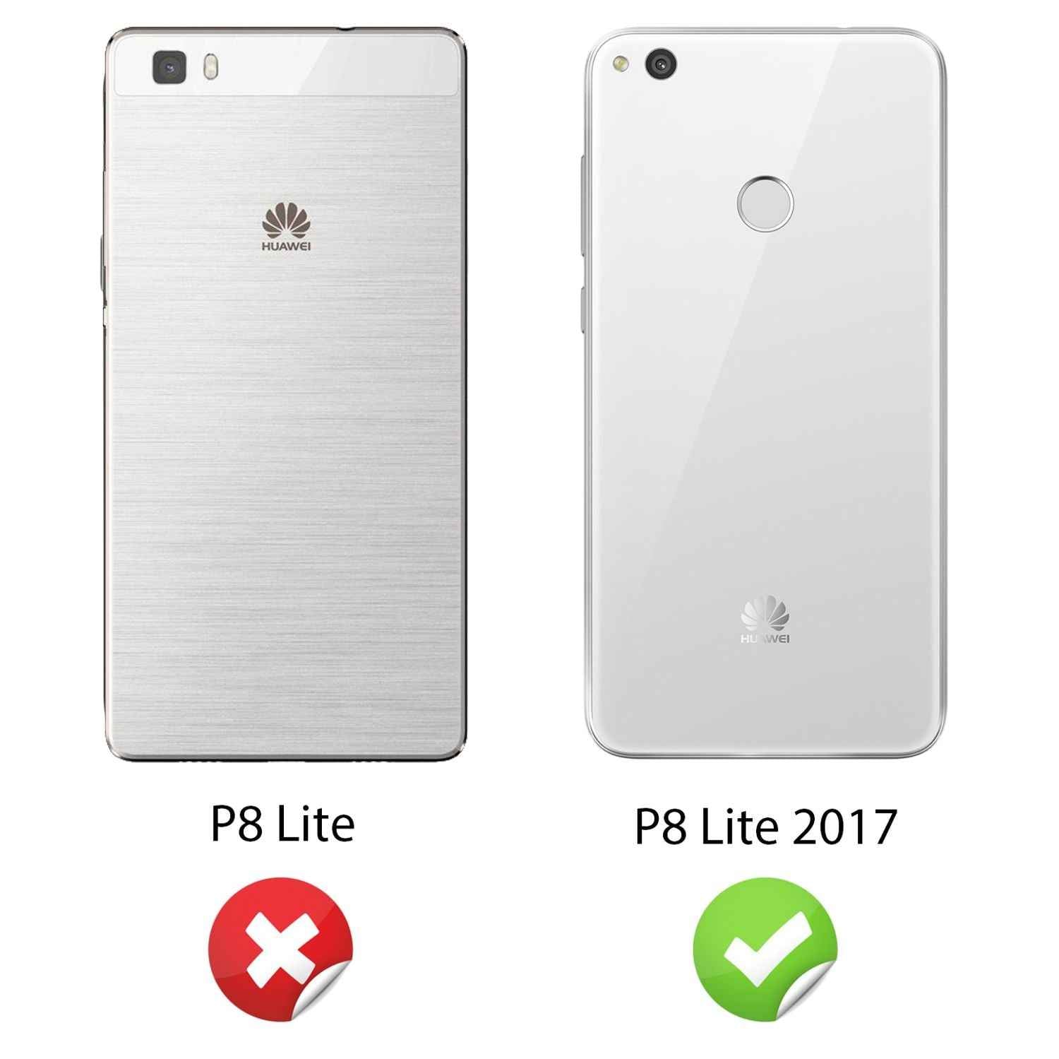 Huawei P8 Lite 2017 Hülle 360 Grad Handyhülle von NALIA, Full Cover Rundum Case