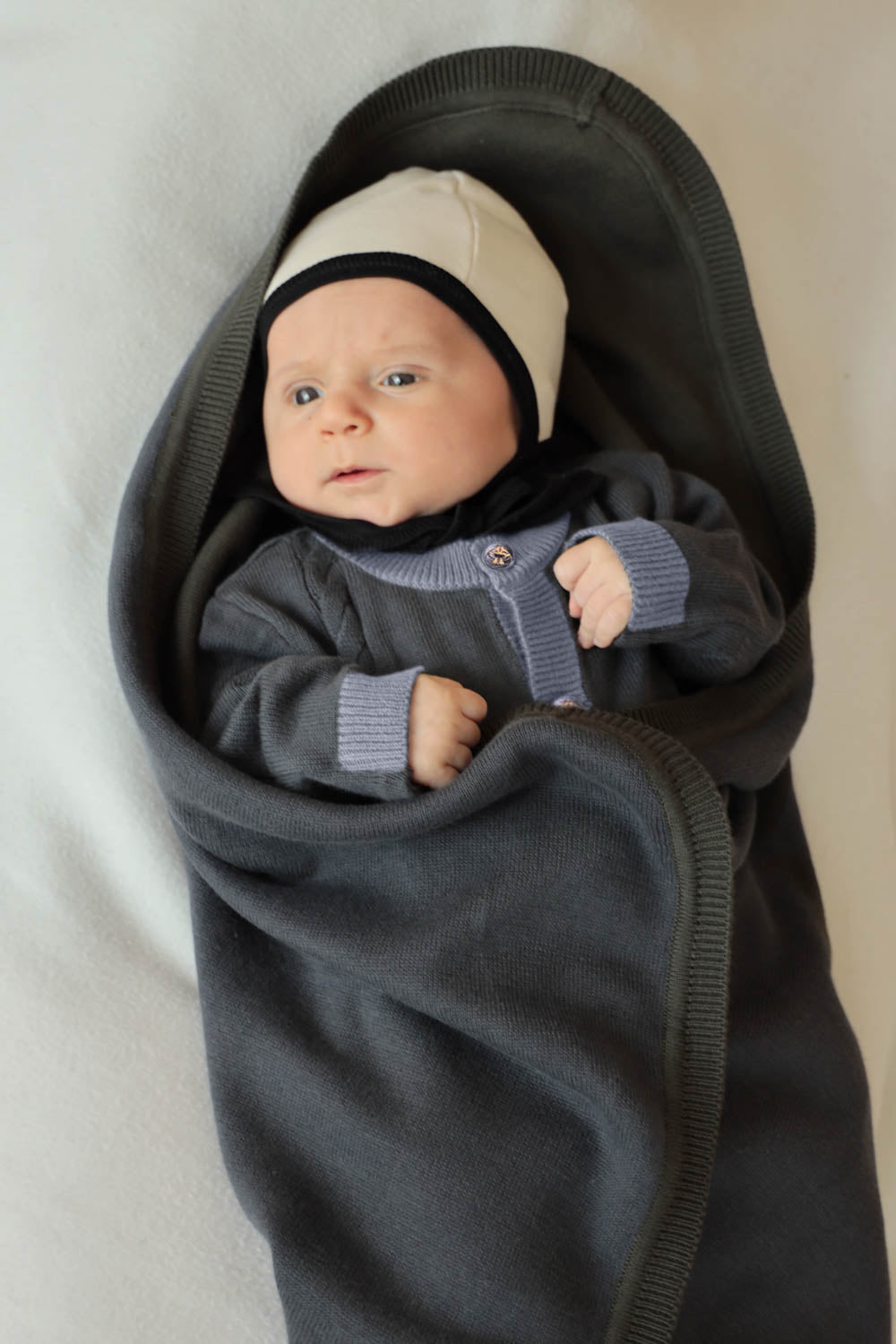 Organic Cotton Knitted Newborn Baby 3-pieces Set-3