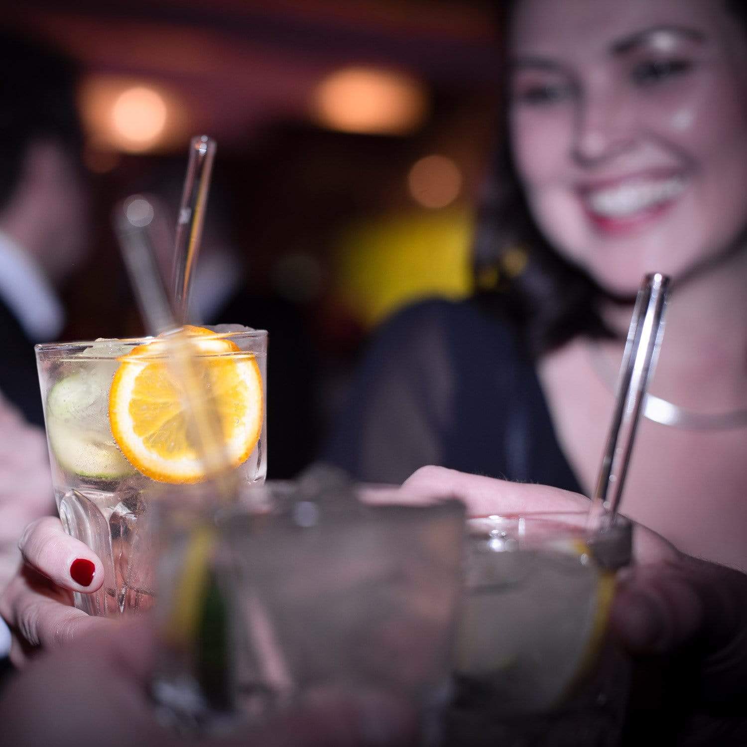 Glasstrohhalme graviert mit Sekt-Sprüchen 6er Set transparent | HALM Straws