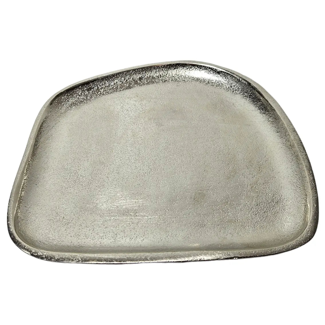 Dekoteller Aluminium silber rechteckig 20 x 18 cm | Miamonda