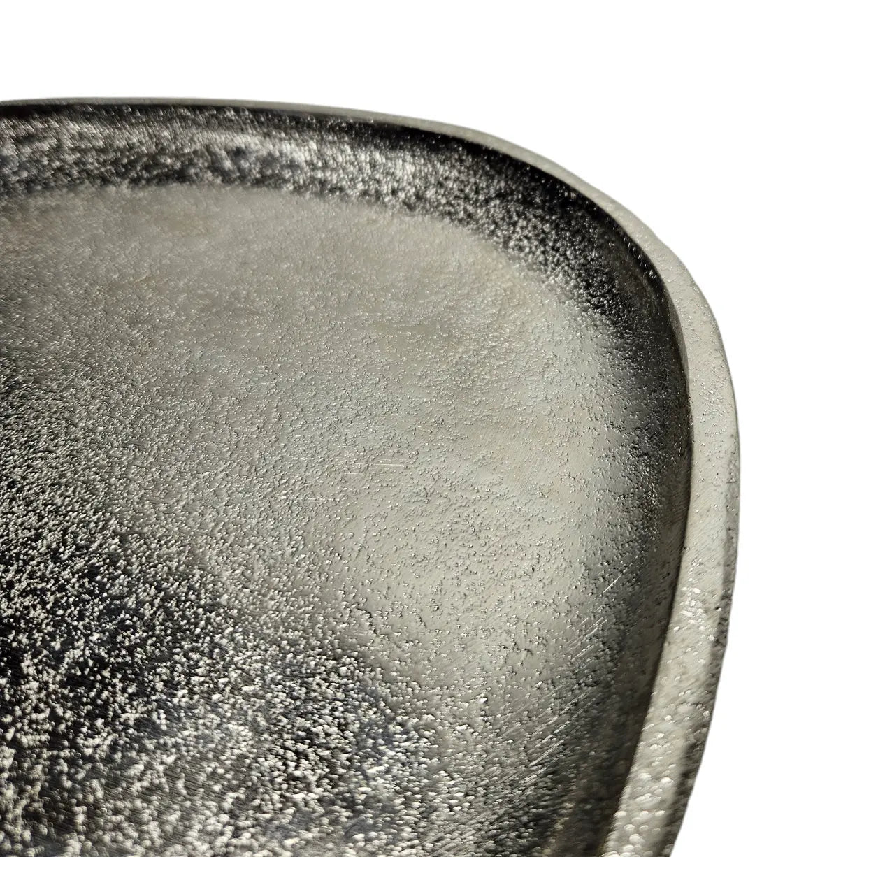 Dekoteller Aluminium silber rechteckig 20 x 18 cm | Miamonda