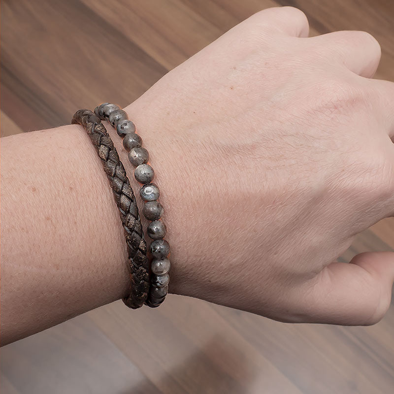 PASSION Armband aus schwarzem Leder für deinen individuellen Style - Bild 3