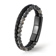 PASSION Armband aus schwarzem Leder für deinen individuellen Style