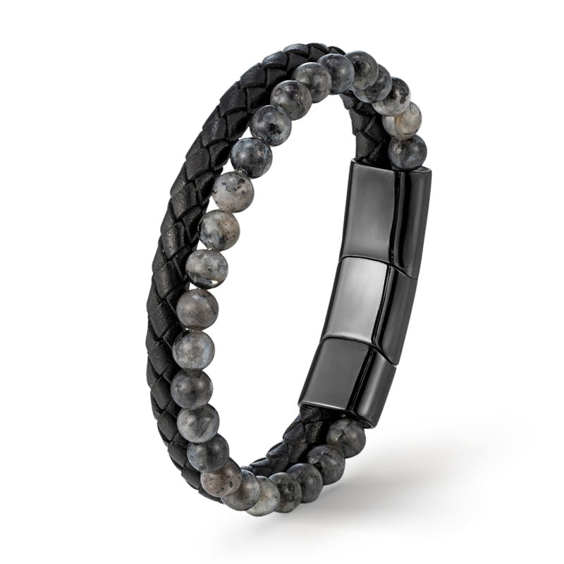 PASSION Armband aus schwarzem Leder für deinen individuellen Style - Bild 1