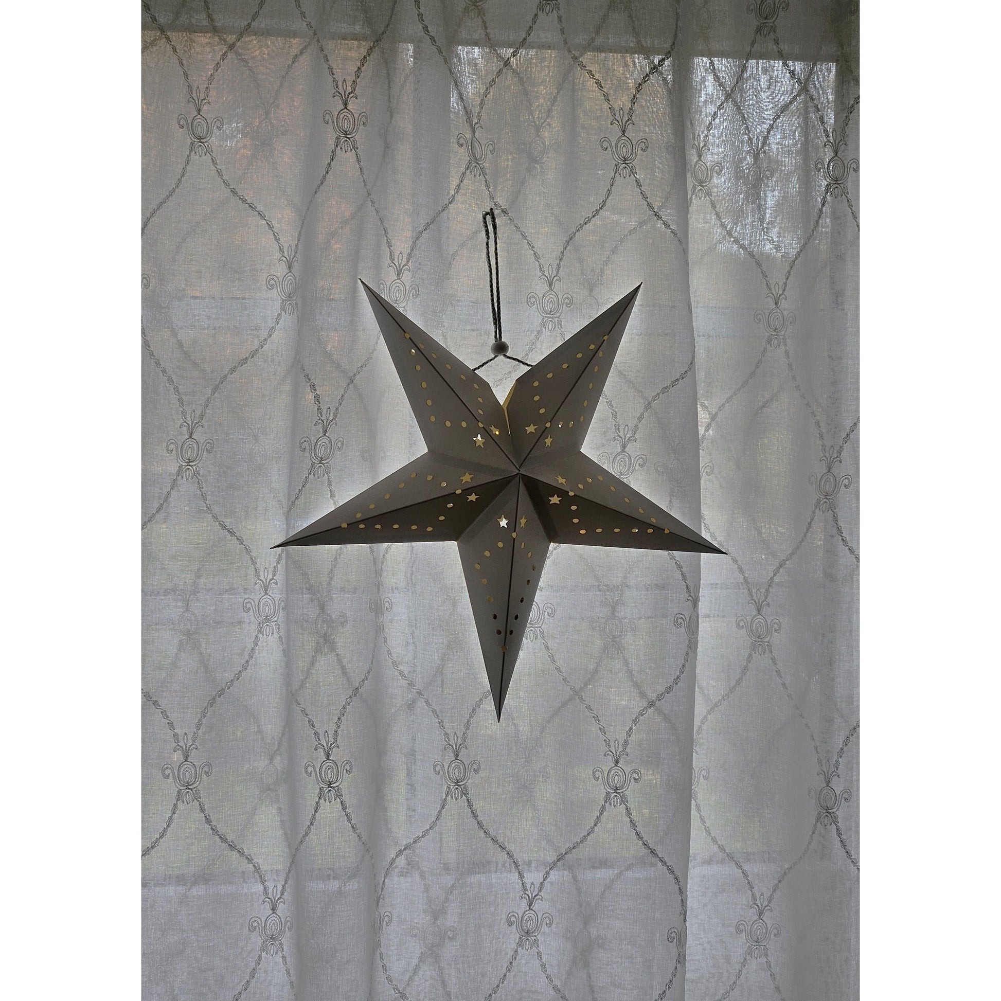 Beleuchteter Weihnachtsstern in edlem Design, ideal für festliche Dekoration