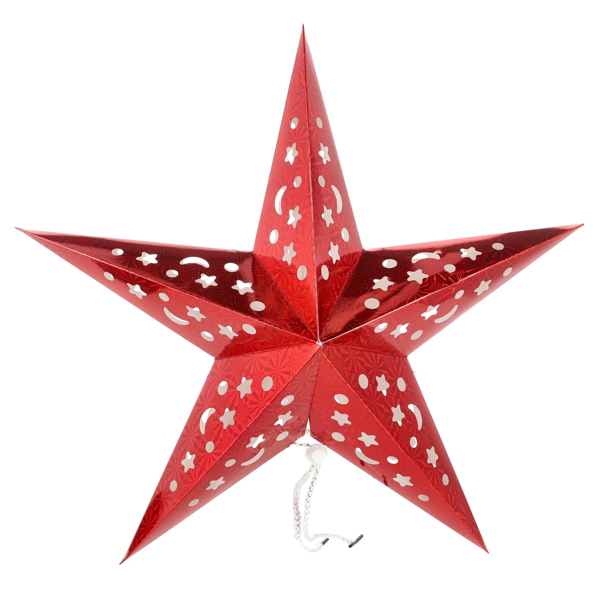 Weihnachtsstern mit warmem LED Licht, ideal für Innenräume