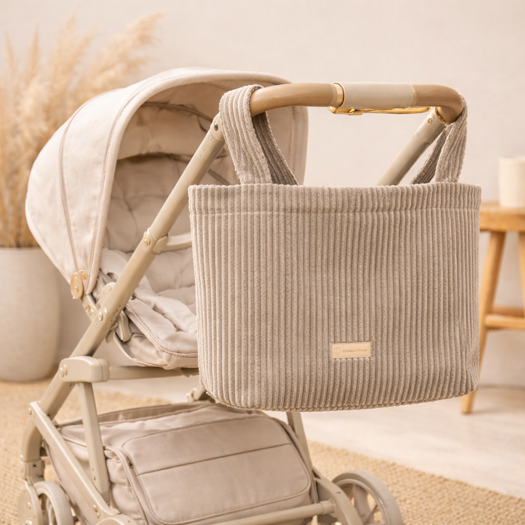 Shopper Mom Bag Cord - Perfekt für den Alltag, Kinderwagen, Cross Shoulder