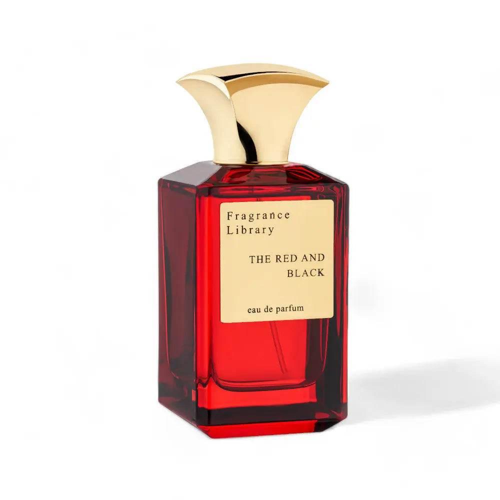 Fragrance Library The Red and The Black Eau de Parfum, eleganter Flakon mit rotem und schwarzem Design