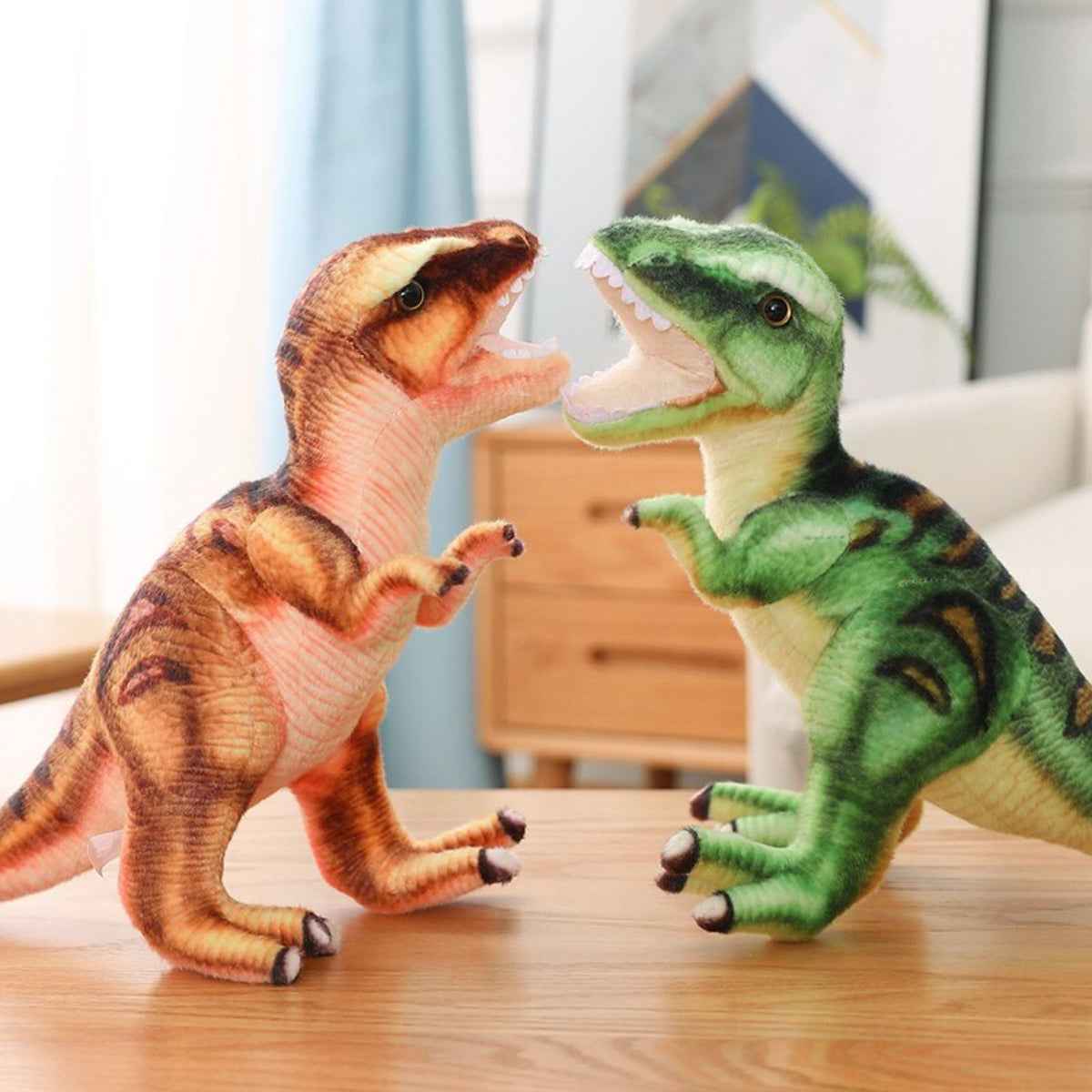 Dinosaurier T-Rex Kuscheltier - 38cm grünes Plüschtier