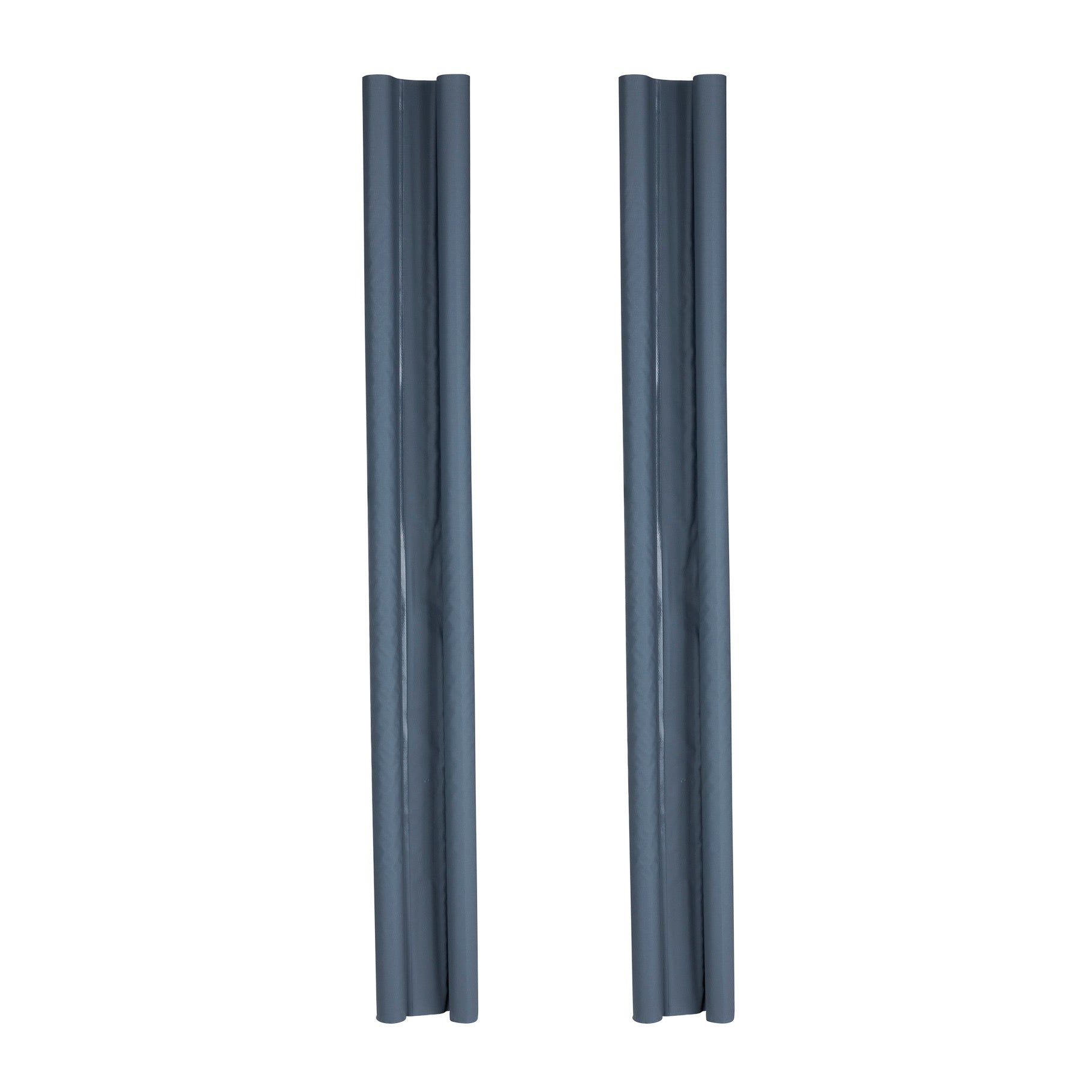 Zugluftstopper Doppeldichtung grau 95 cm kürzbar 2er Set | Miamonda