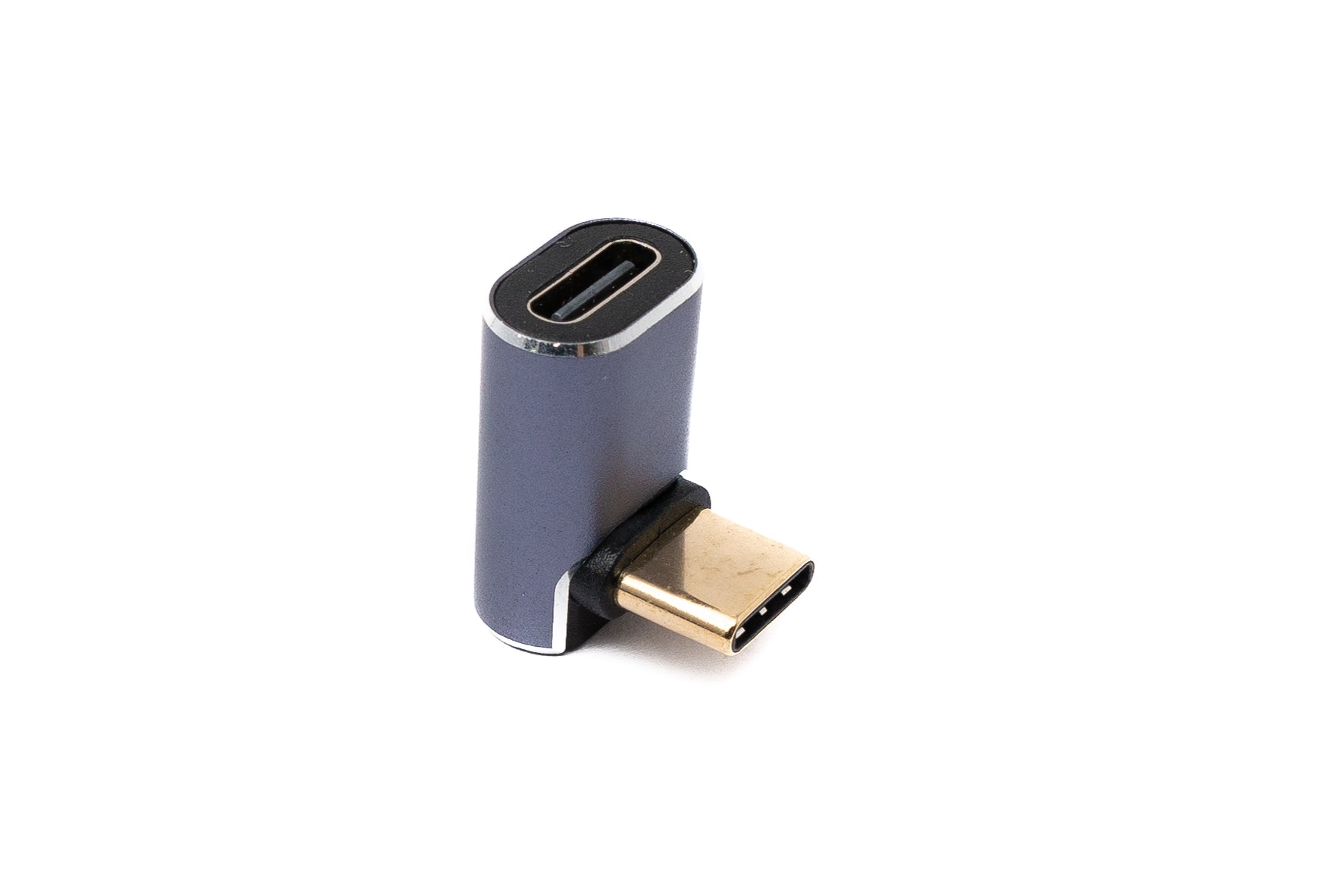 USB-C Adapter USB4 40 Gbit/s 240 W gewinkelt Aluminium grau 85856568 | SYSTEM-S