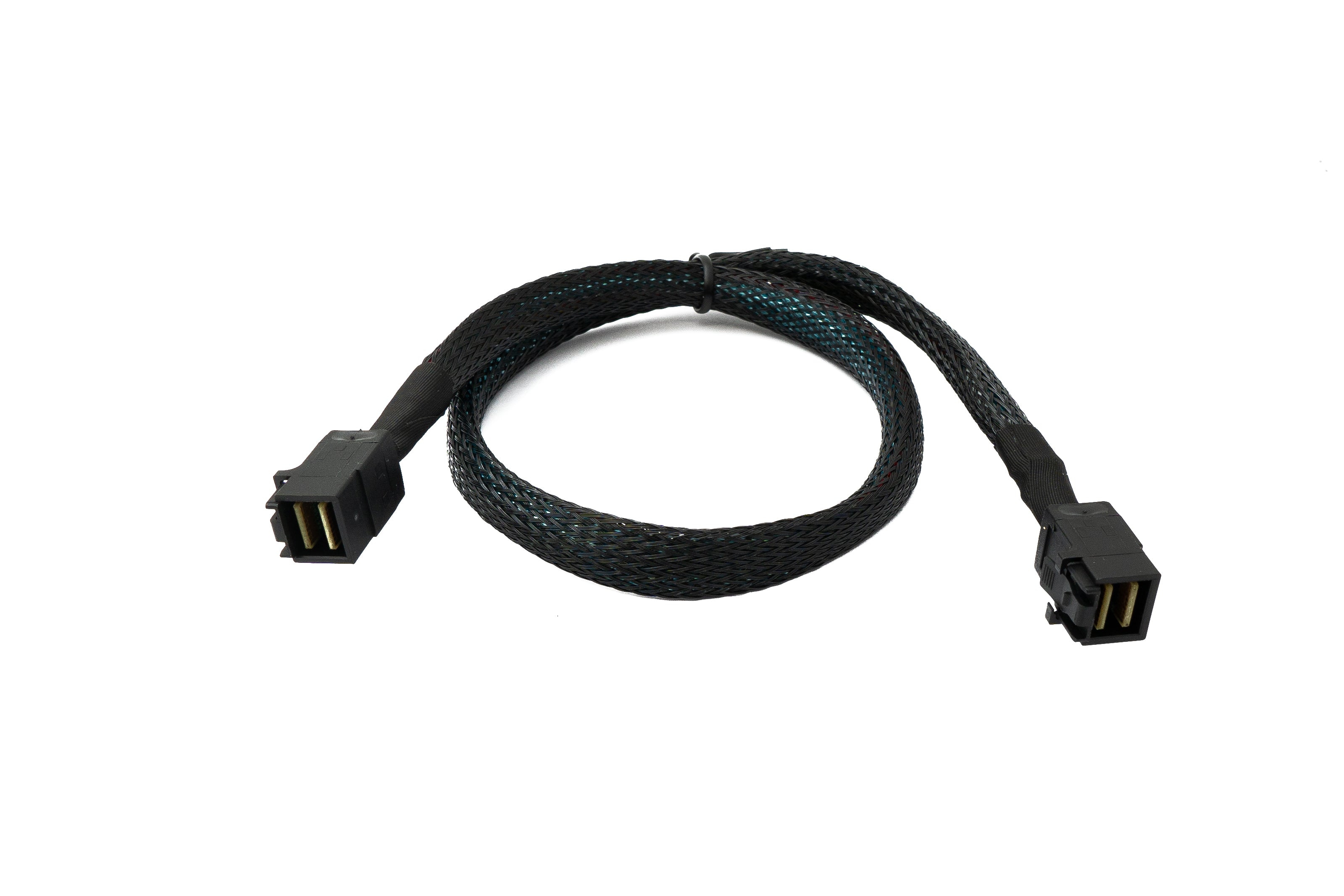 SFF-8643 Kabel Mini SAS HD 50 cm geflochten schwarz 85952305 | System-S