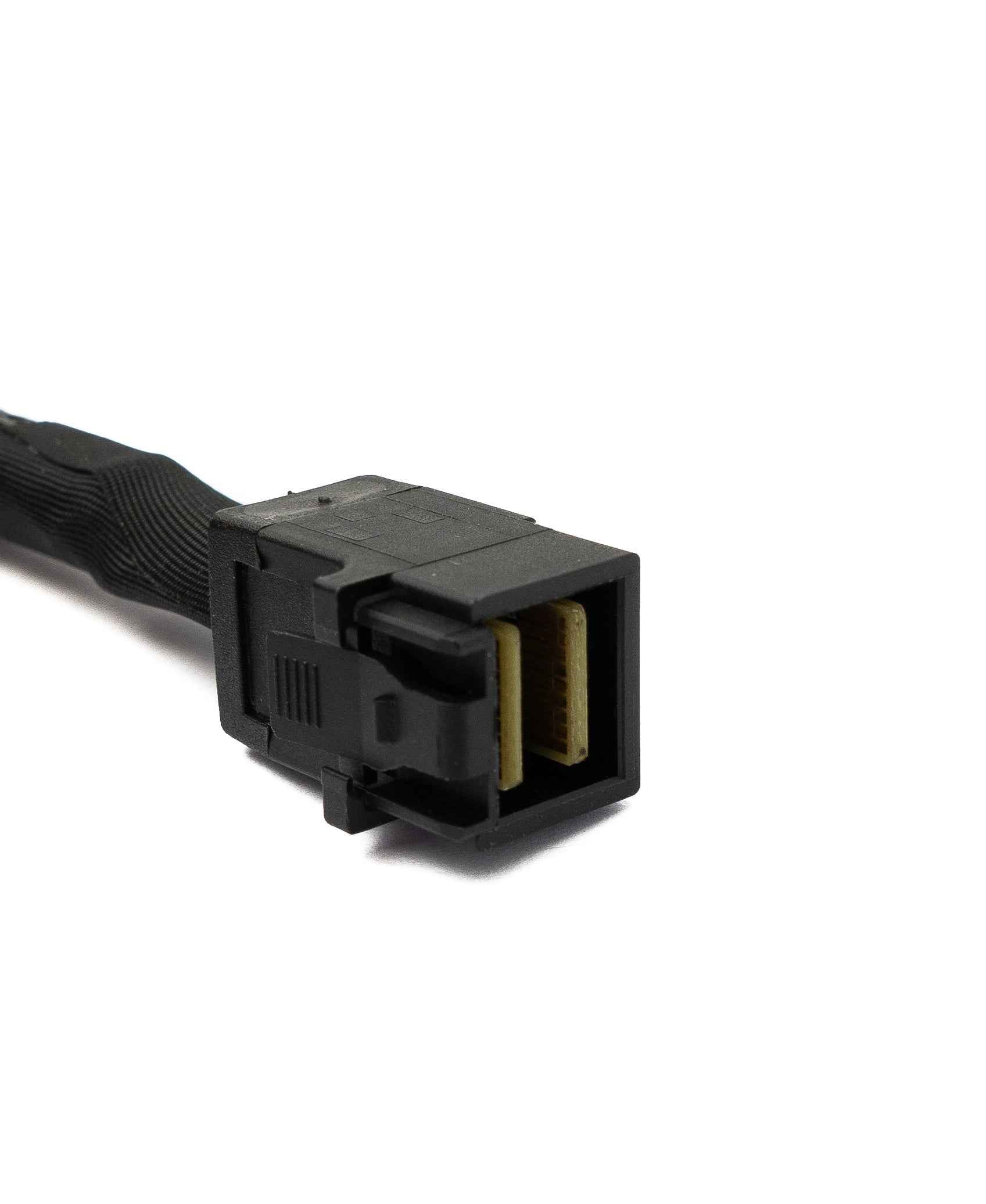SYSTEM-S SFF-8643 Kabel 50 cm Mini SAS HD Stecker zu Stecker High Density geflochten für Festplatte