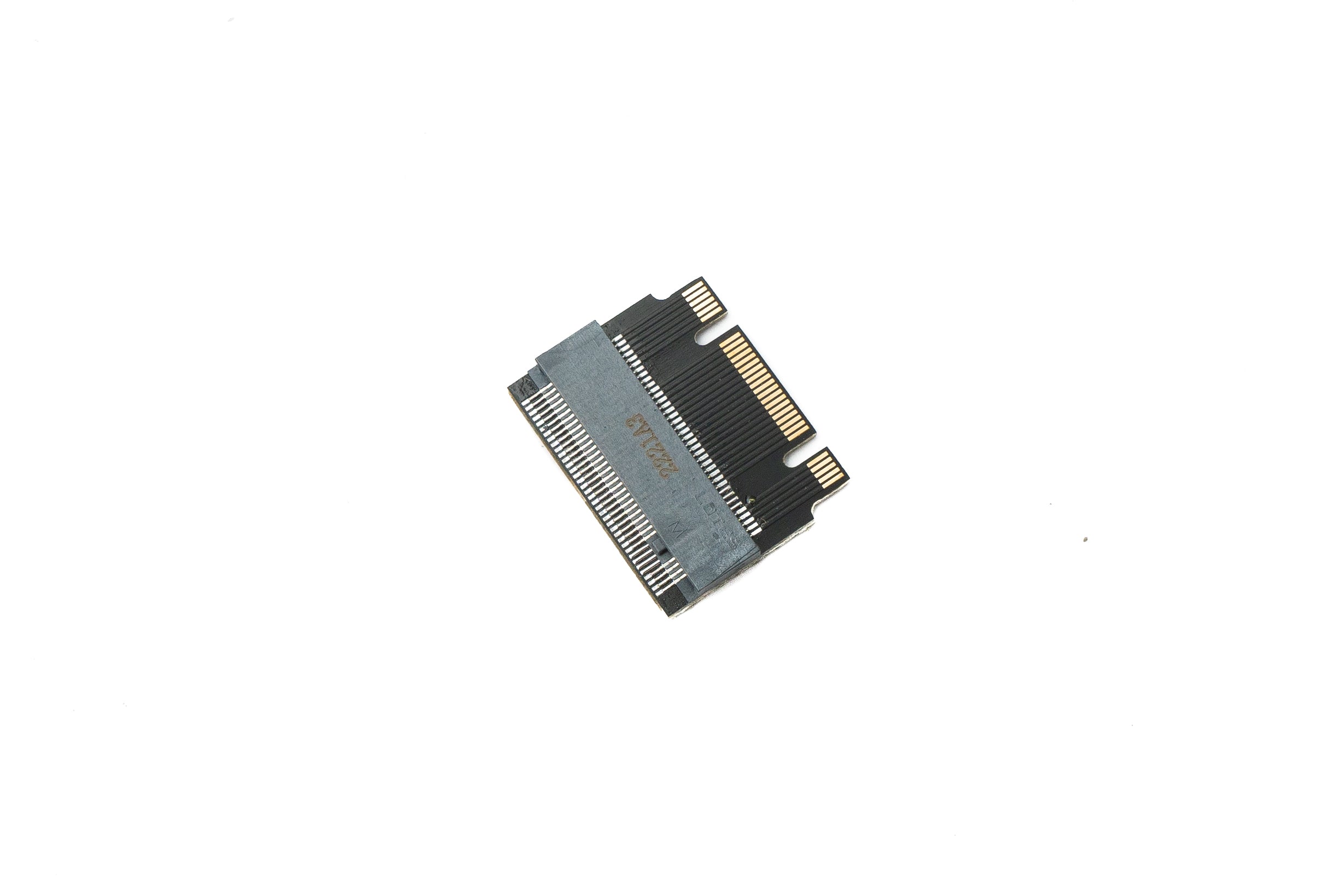 NGFF Adapter B+M NVMe M Key 22x30mm Stecker zu 22x42mm Buchse für SATA SSD