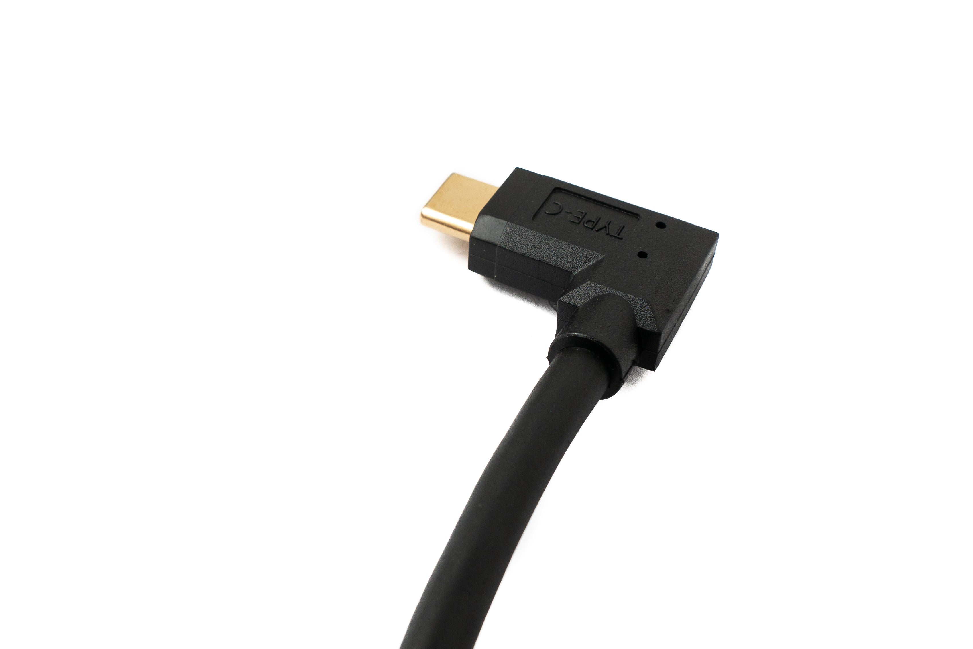 USB 3.1 Typ C Spiralkabel 80 cm 5 Gbit/s 180° Winkel schwarz | SYSTEM-S USB