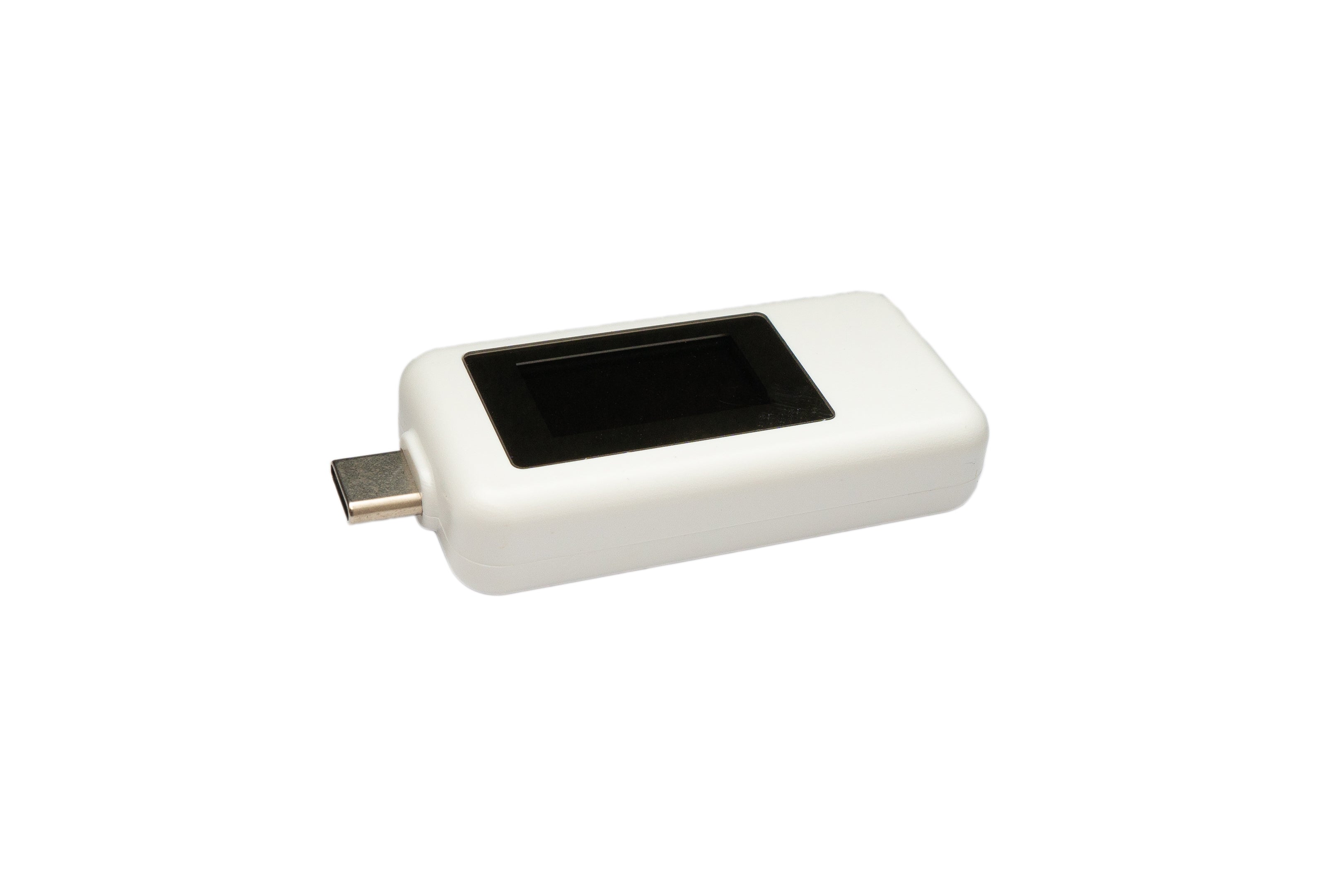 USB-Multimeter USB 3.1 Typ C Spannung Strom Leistung Messgerät weiß 6 cm