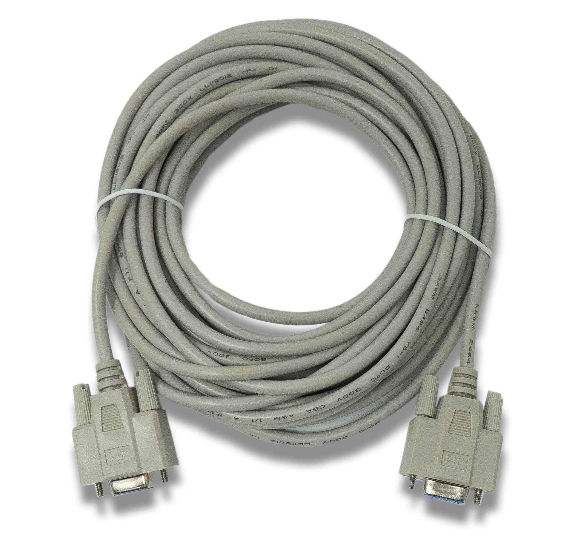 SYSTEM-S D Sub Nullmodem Kabel 10 m 9 Pin Buchse zu Buchse RS232 DB9 Adapter in Grau