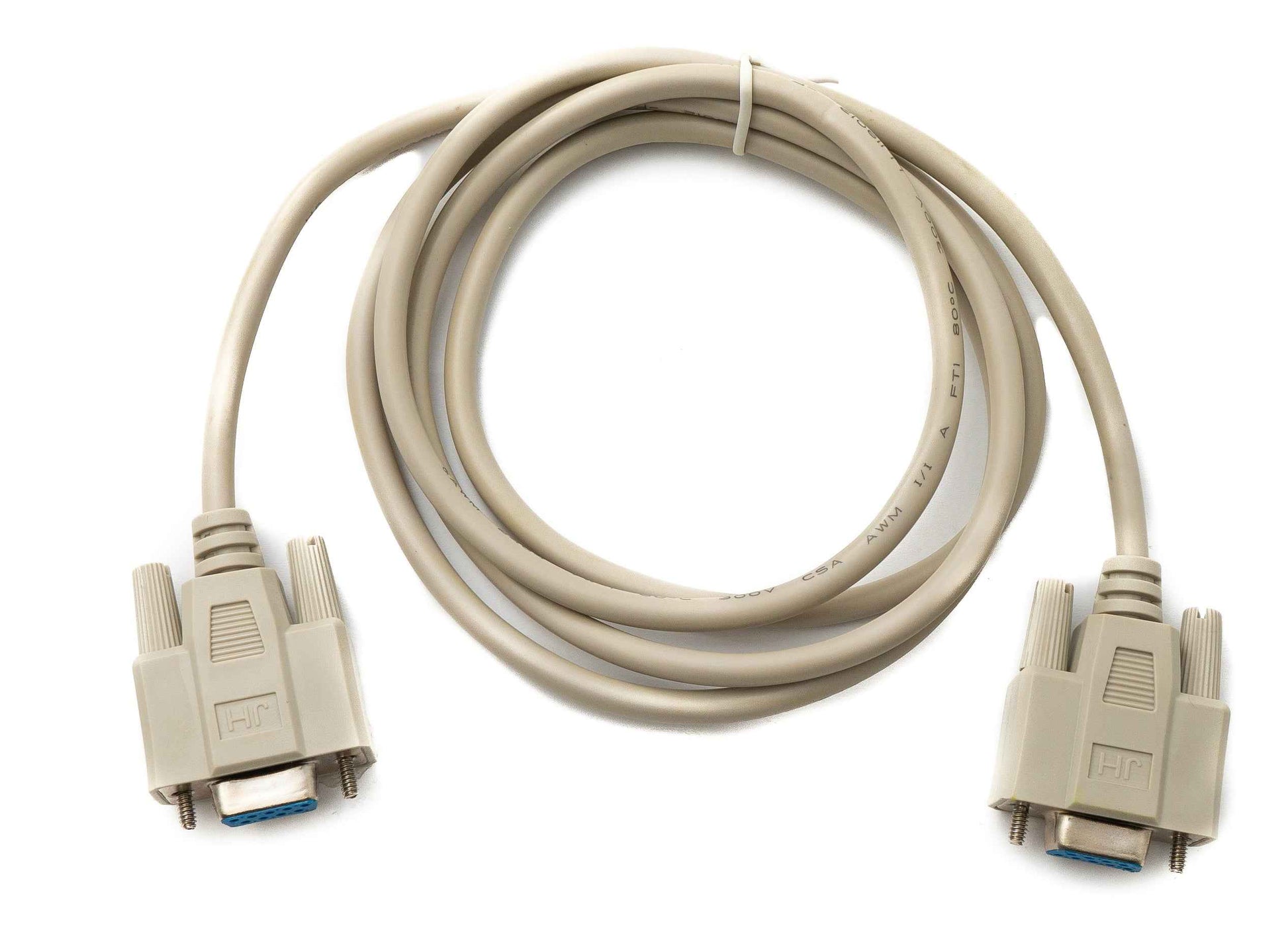 SYSTEM-S D Sub Kabel 150 cm 9 Pin Buchse zu Buchse RS232 DB9 in Grau