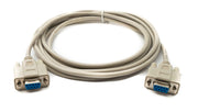 SYSTEM-S D Sub Kabel 3 m 9 Pin Buchse zu Buchse RS232 DB9 in Grau